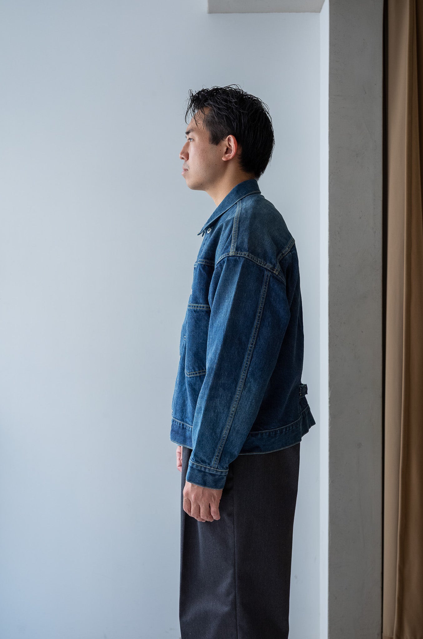 WWⅡ T-Back Jacket-VINTAGE WASH 〔DUSK INDIGO〕
