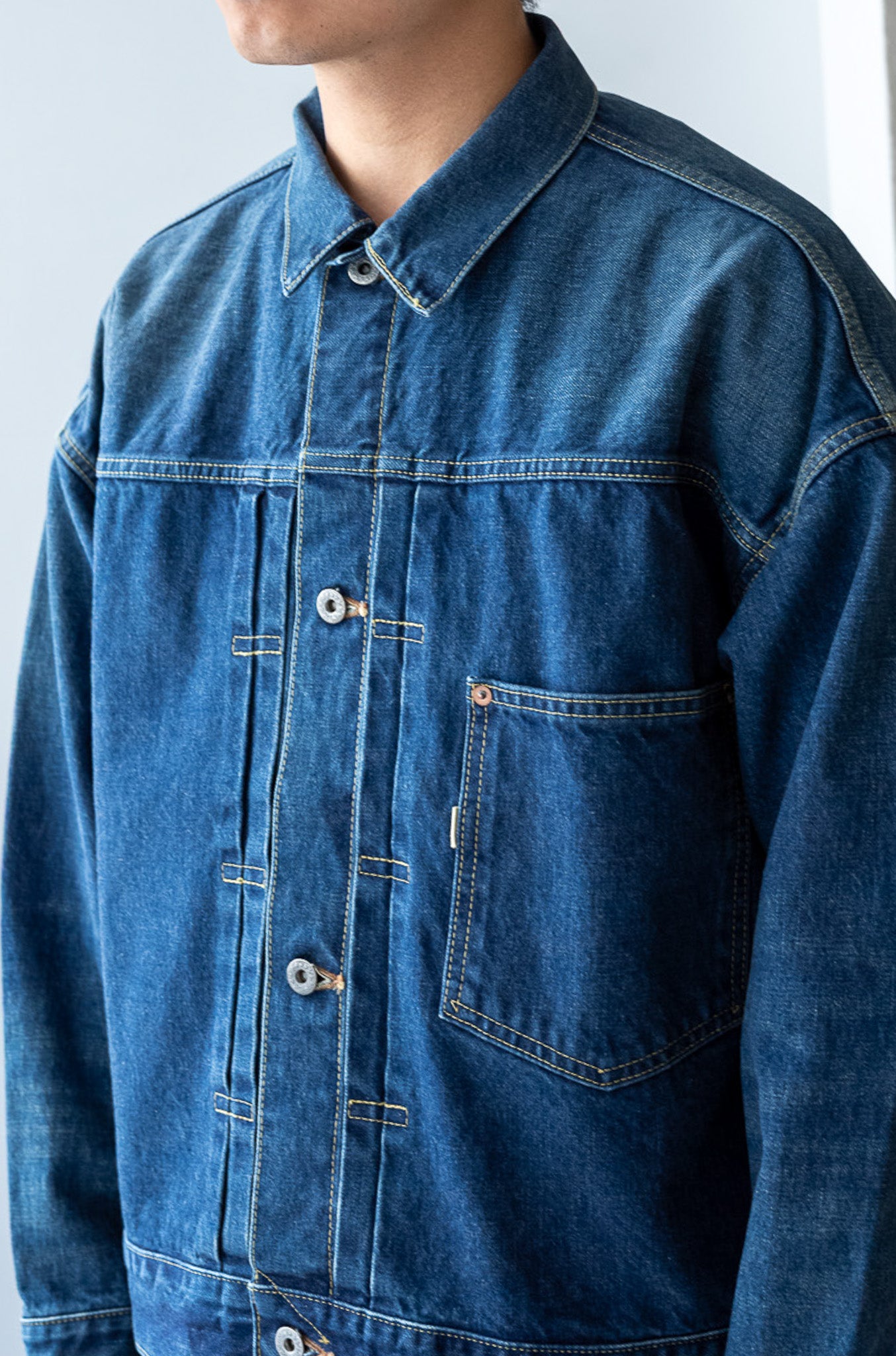 WWⅡ T-Back Jacket-VINTAGE WASH 〔DUSK INDIGO〕 – cliché