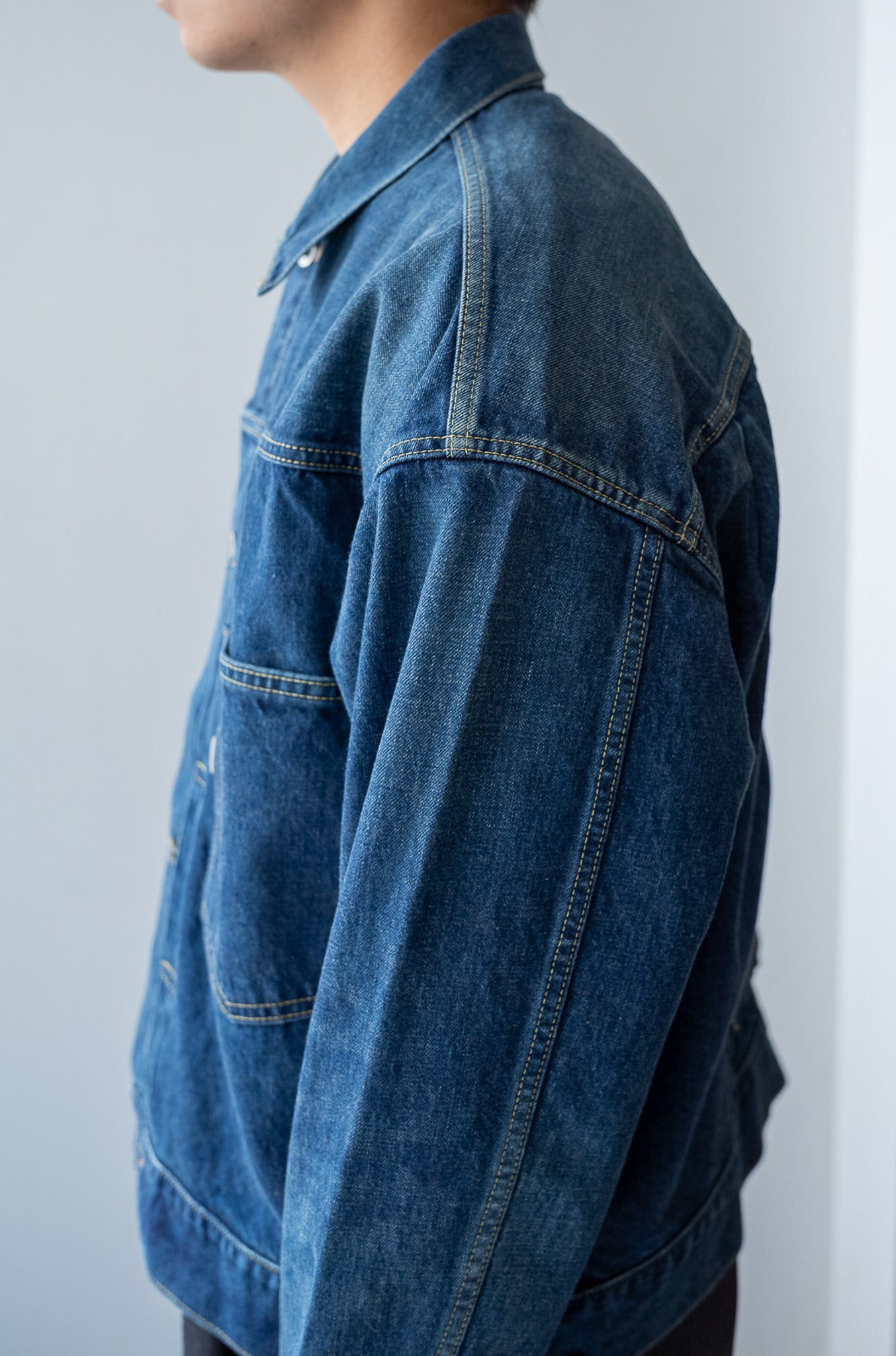 WWⅡ T-Back Jacket-VINTAGE WASH 〔DUSK INDIGO〕