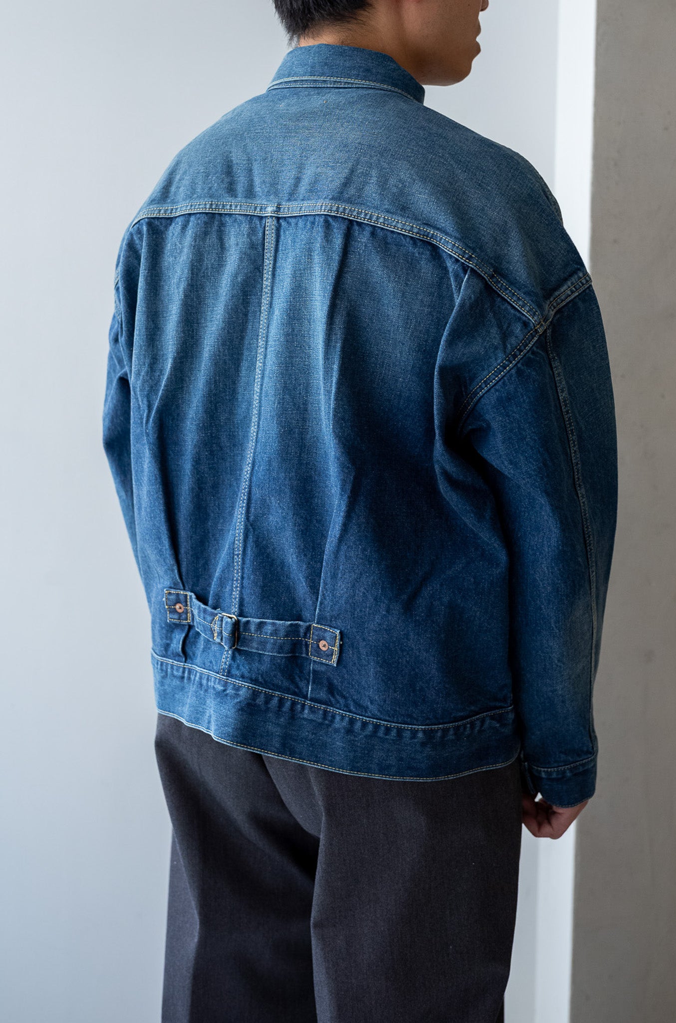 WWⅡ T-Back Jacket-VINTAGE WASH 〔DUSK INDIGO〕