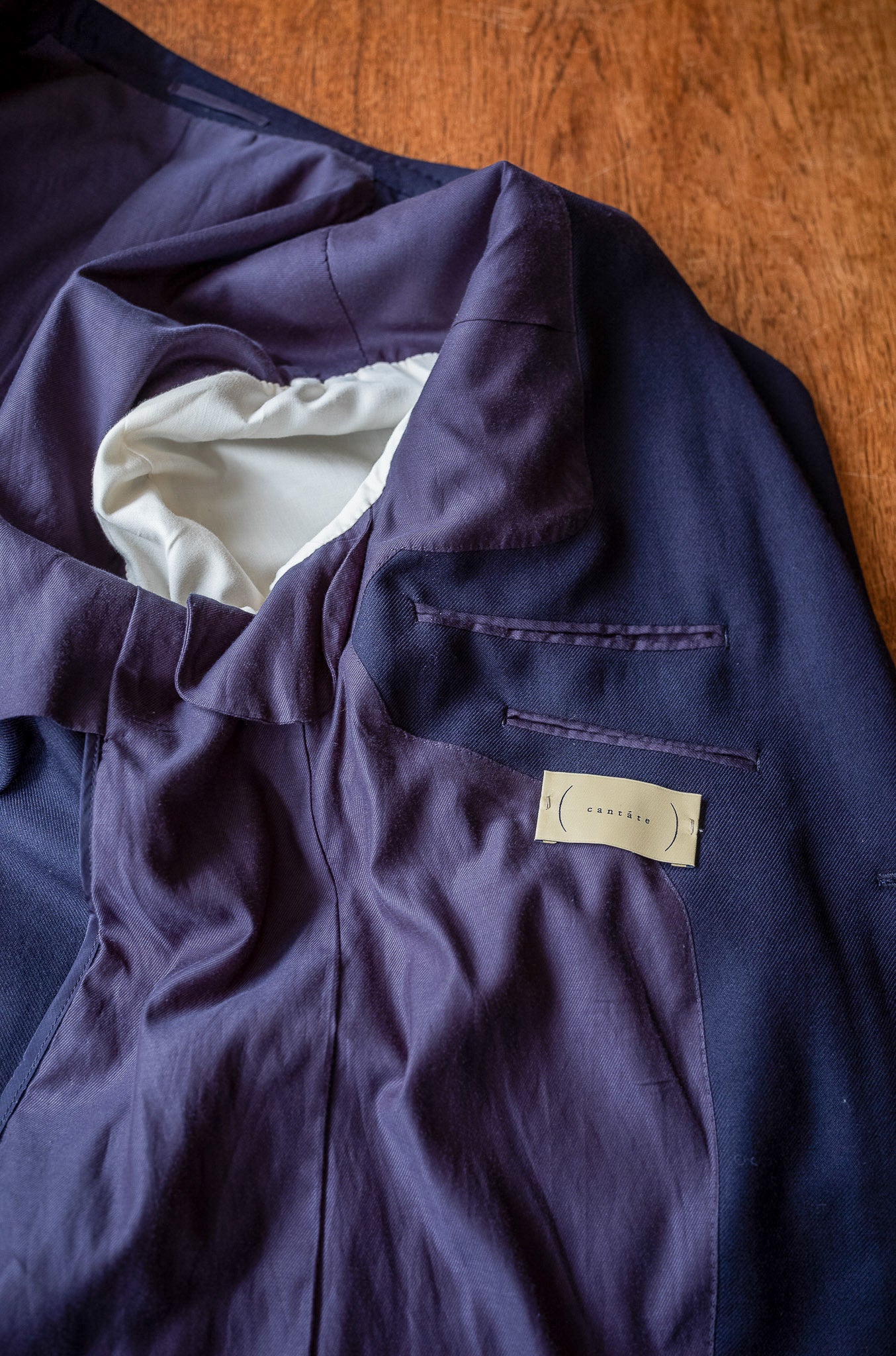 Fine Gabardine Suit〔NAVY〕