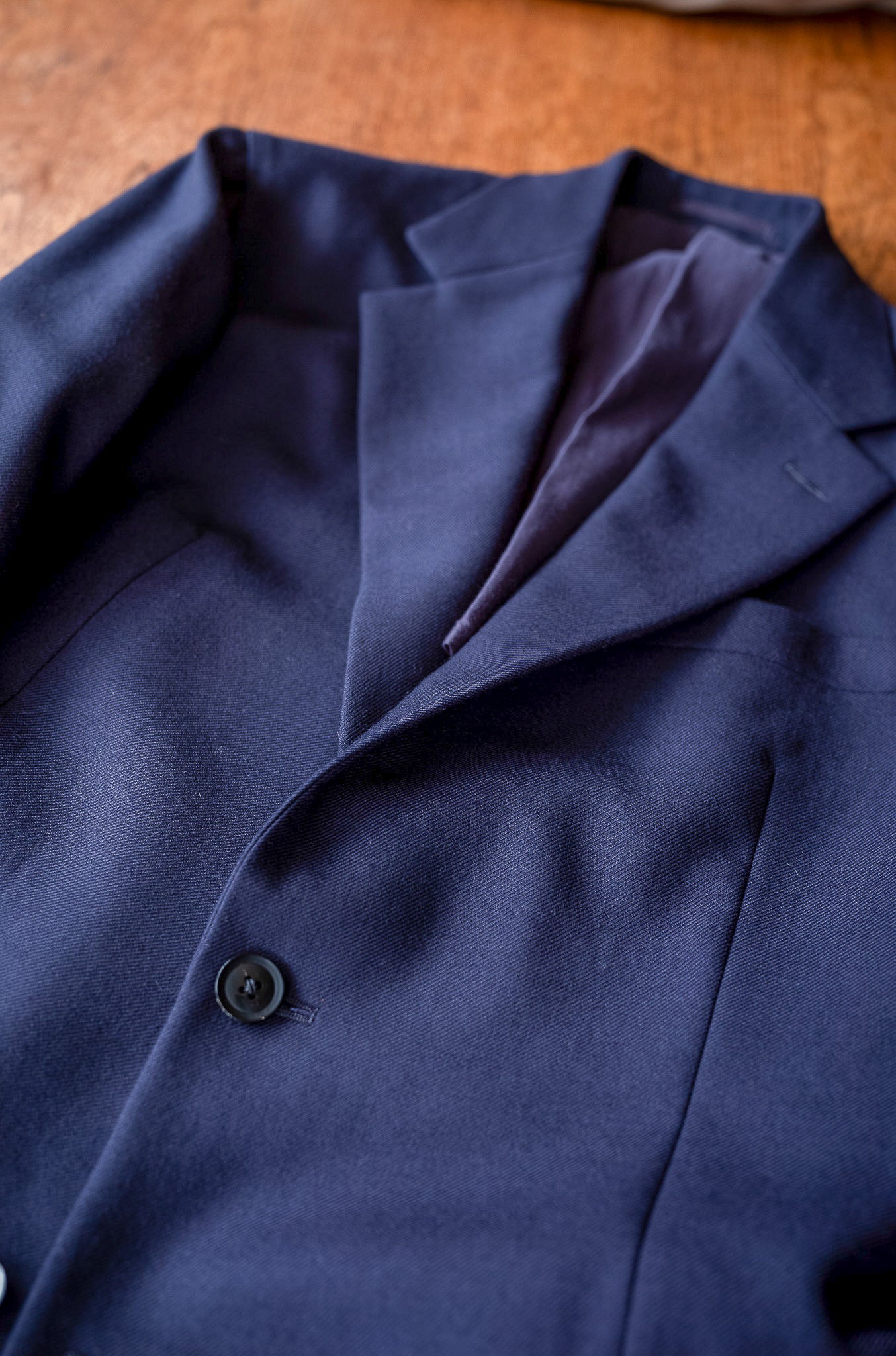 Fine Gabardine Suit〔NAVY〕