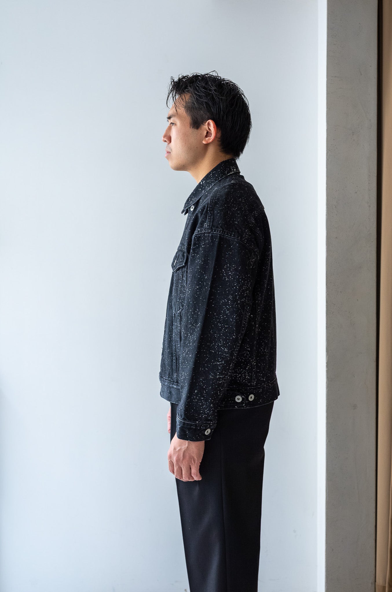 Big Trucker Jacket-GALACTIC WASH 〔GALACTIC BLACK〕