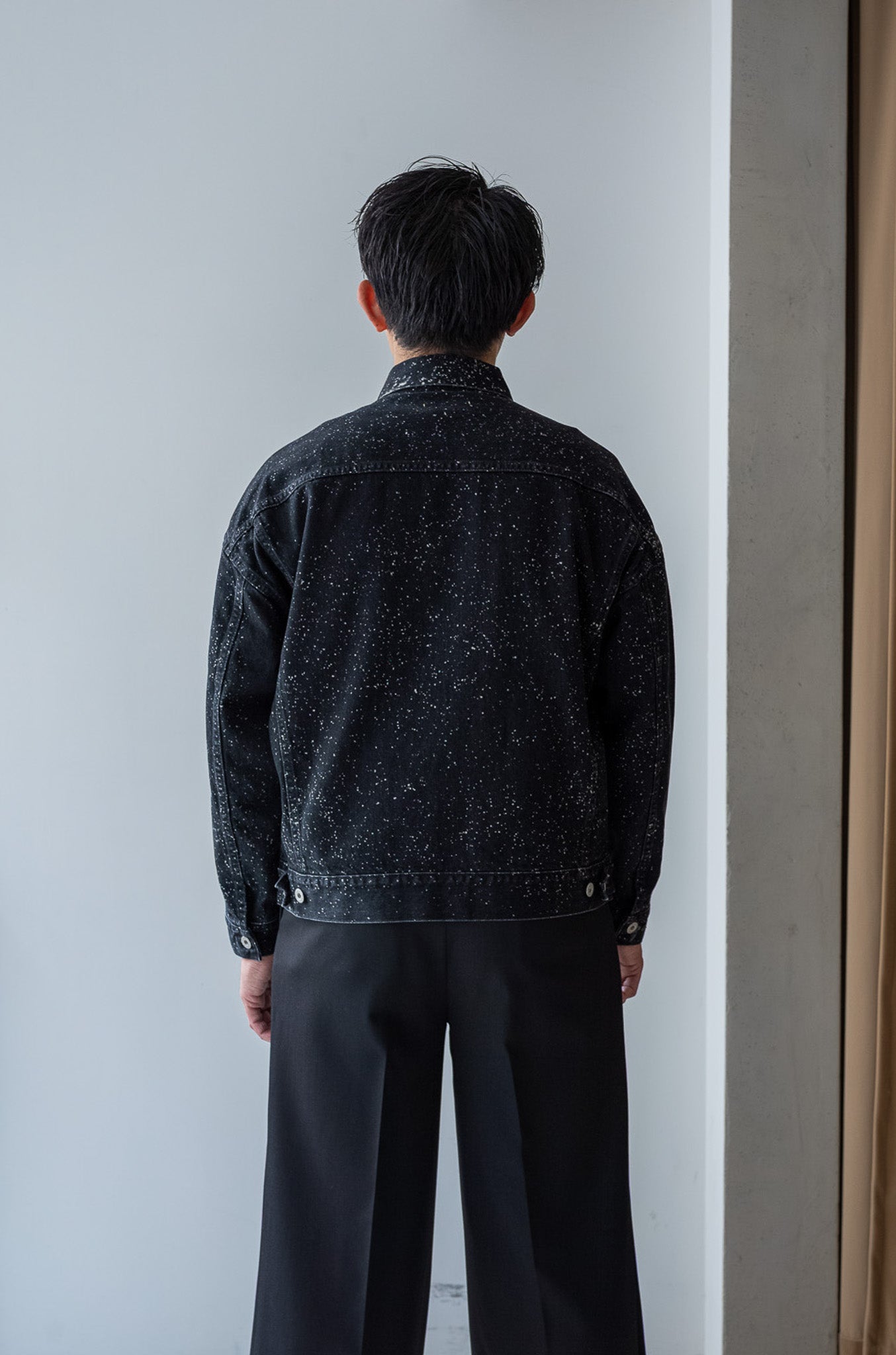 Big Trucker Jacket-GALACTIC WASH 〔GALACTIC BLACK〕