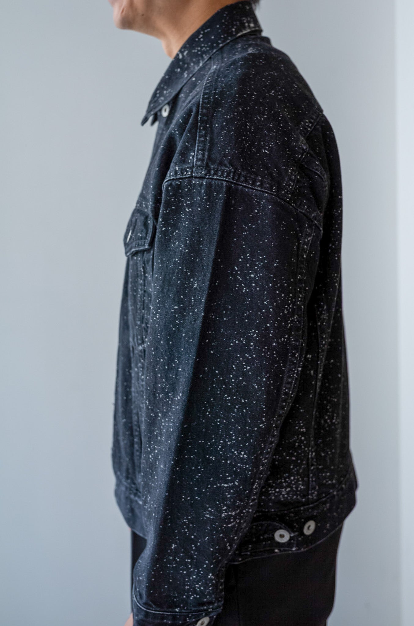 Big Trucker Jacket-GALACTIC WASH 〔GALACTIC BLACK〕