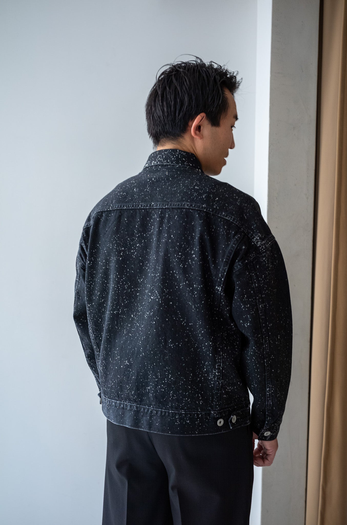 Big Trucker Jacket-GALACTIC WASH 〔GALACTIC BLACK〕