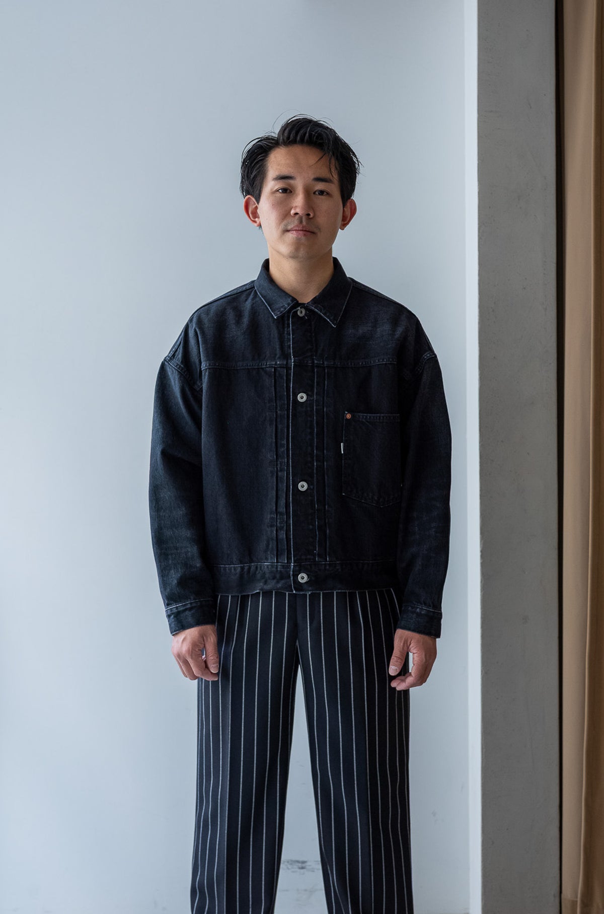 WWⅡ T-Back Jacket-VINTAGE WASH 〔GHOST BLACK〕