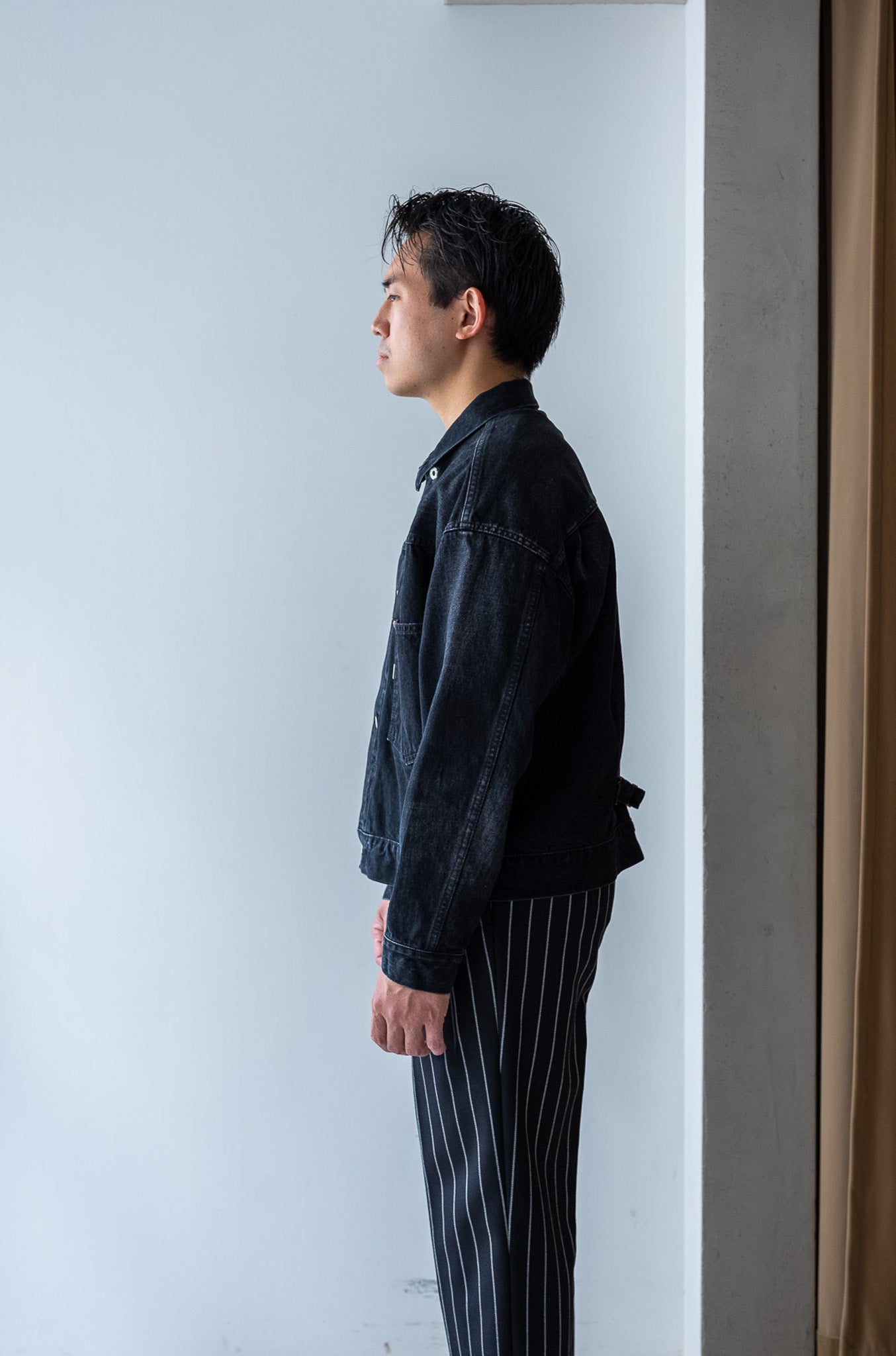 WWⅡ T-Back Jacket-VINTAGE WASH 〔GHOST BLACK〕