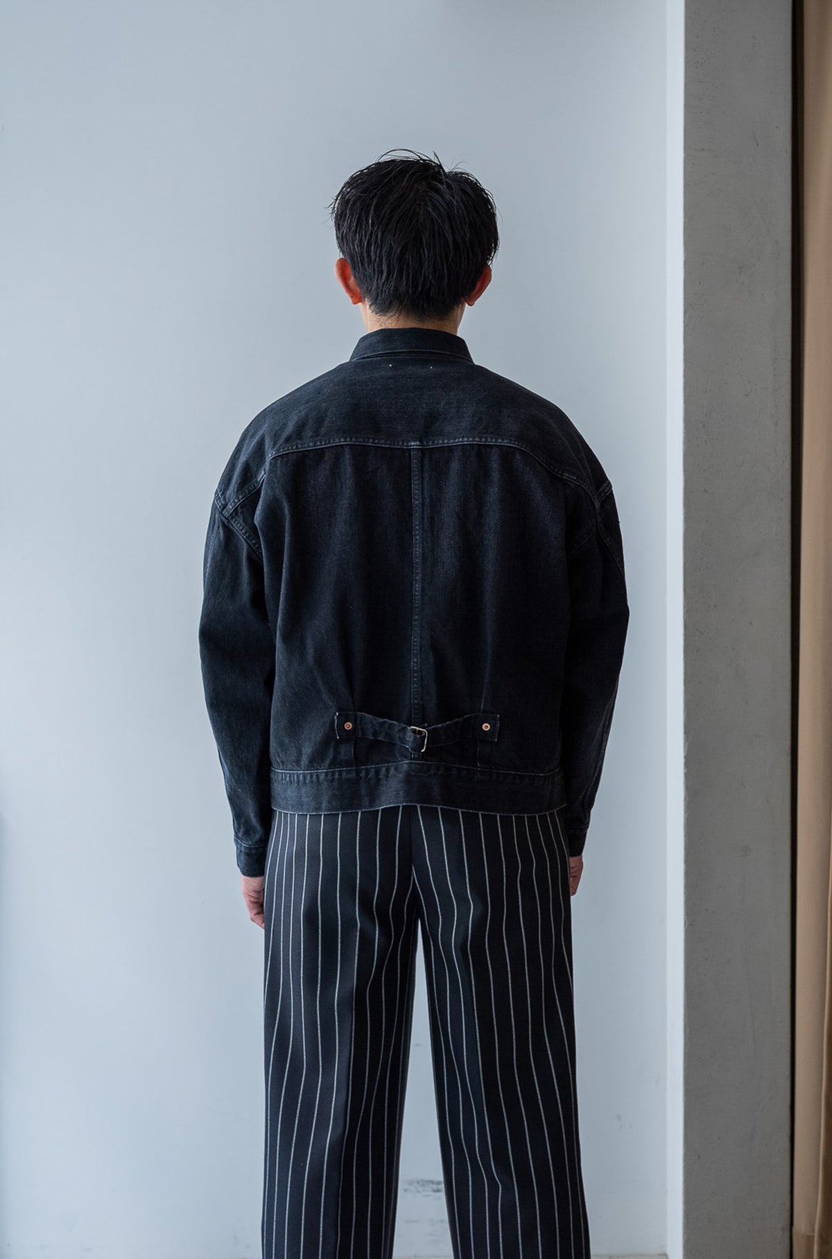 WWⅡ T-Back Jacket-VINTAGE WASH 〔GHOST BLACK〕