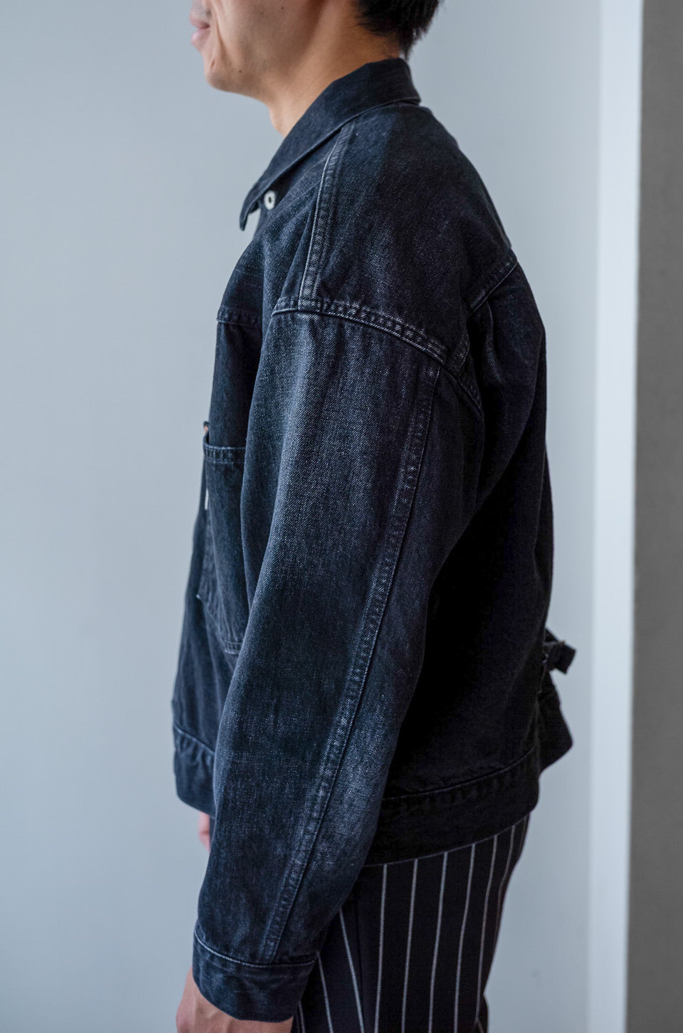 WWⅡ T-Back Jacket-VINTAGE WASH 〔GHOST BLACK〕
