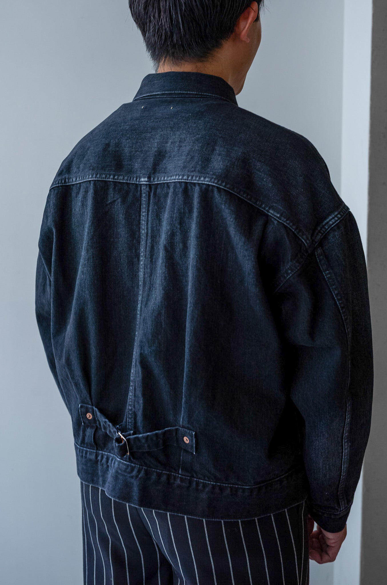 WWⅡ T-Back Jacket-VINTAGE WASH 〔GHOST BLACK〕