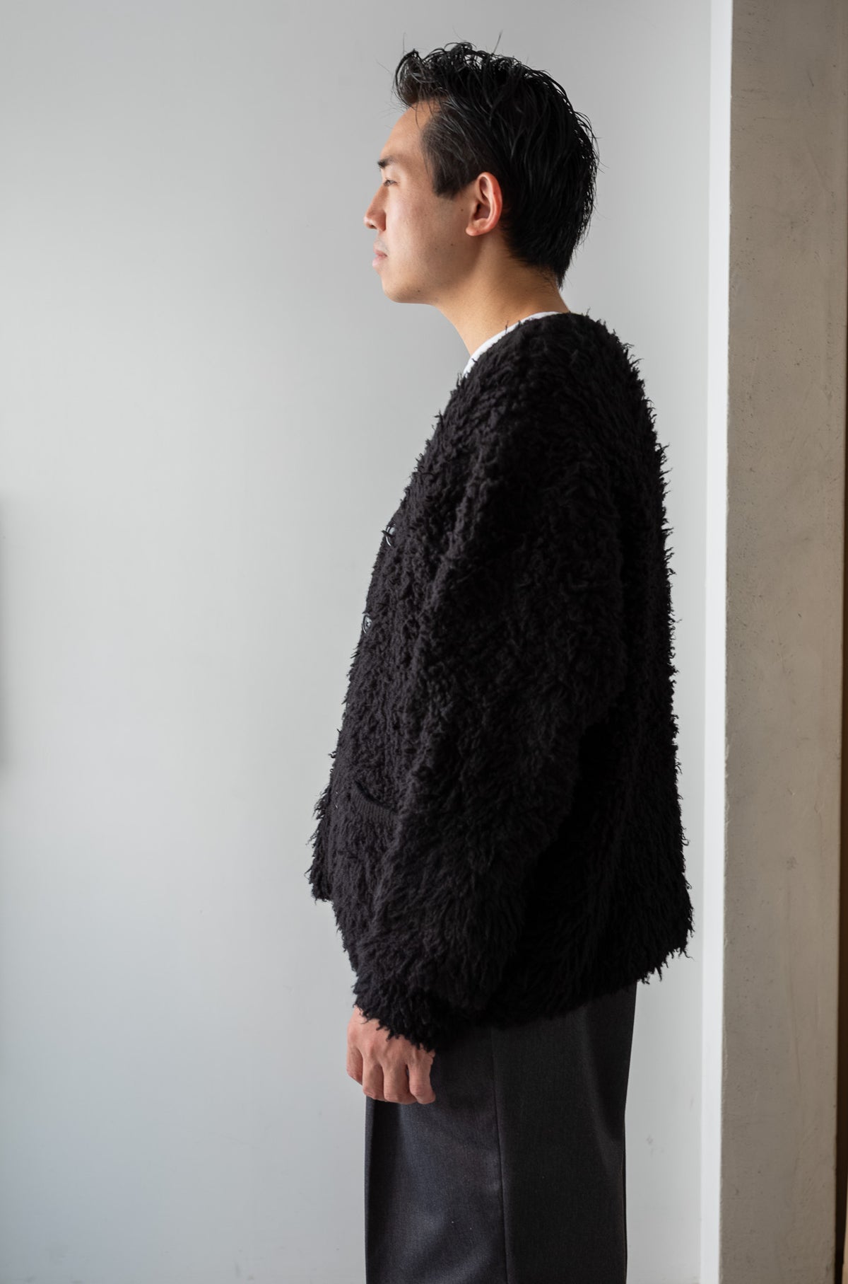 Furry Cashmere Cardigan 〈BEAR〉