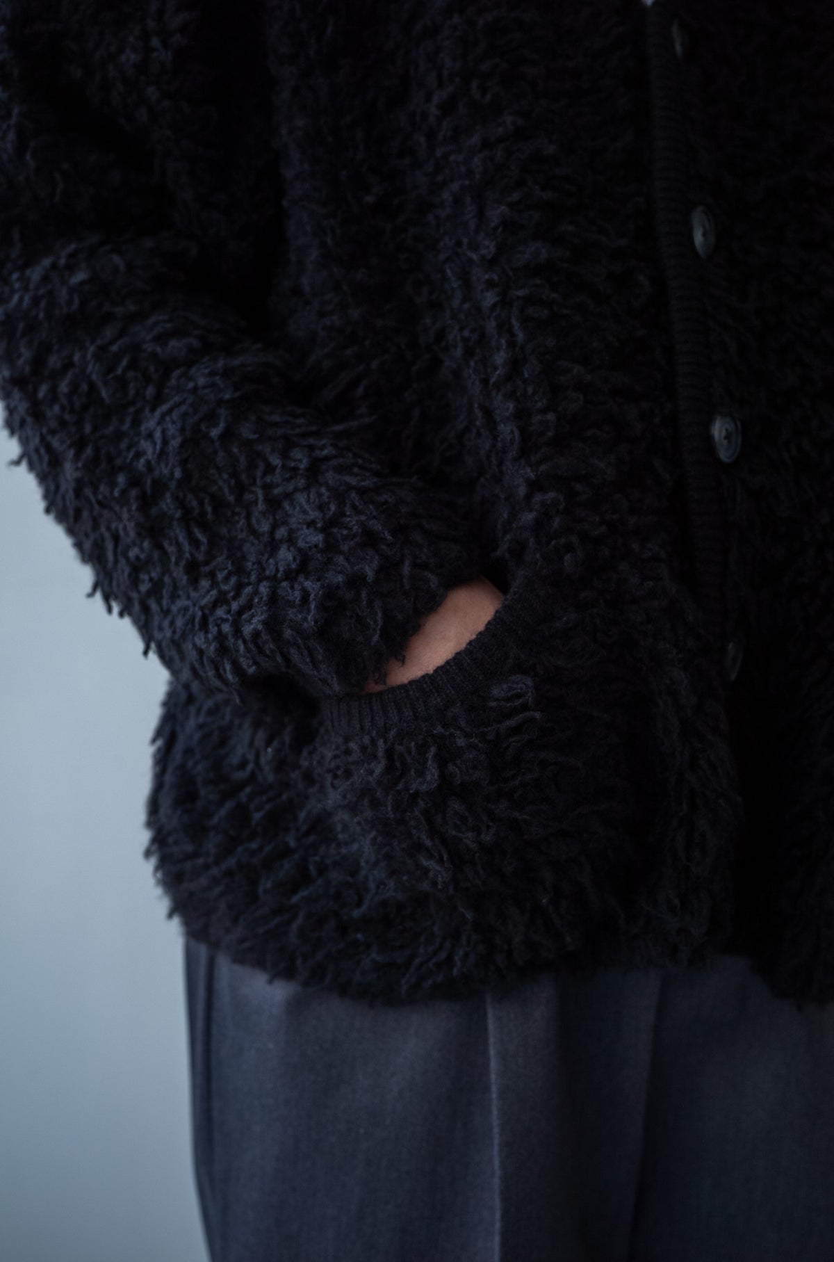 Furry Cashmere Cardigan 〈BEAR〉