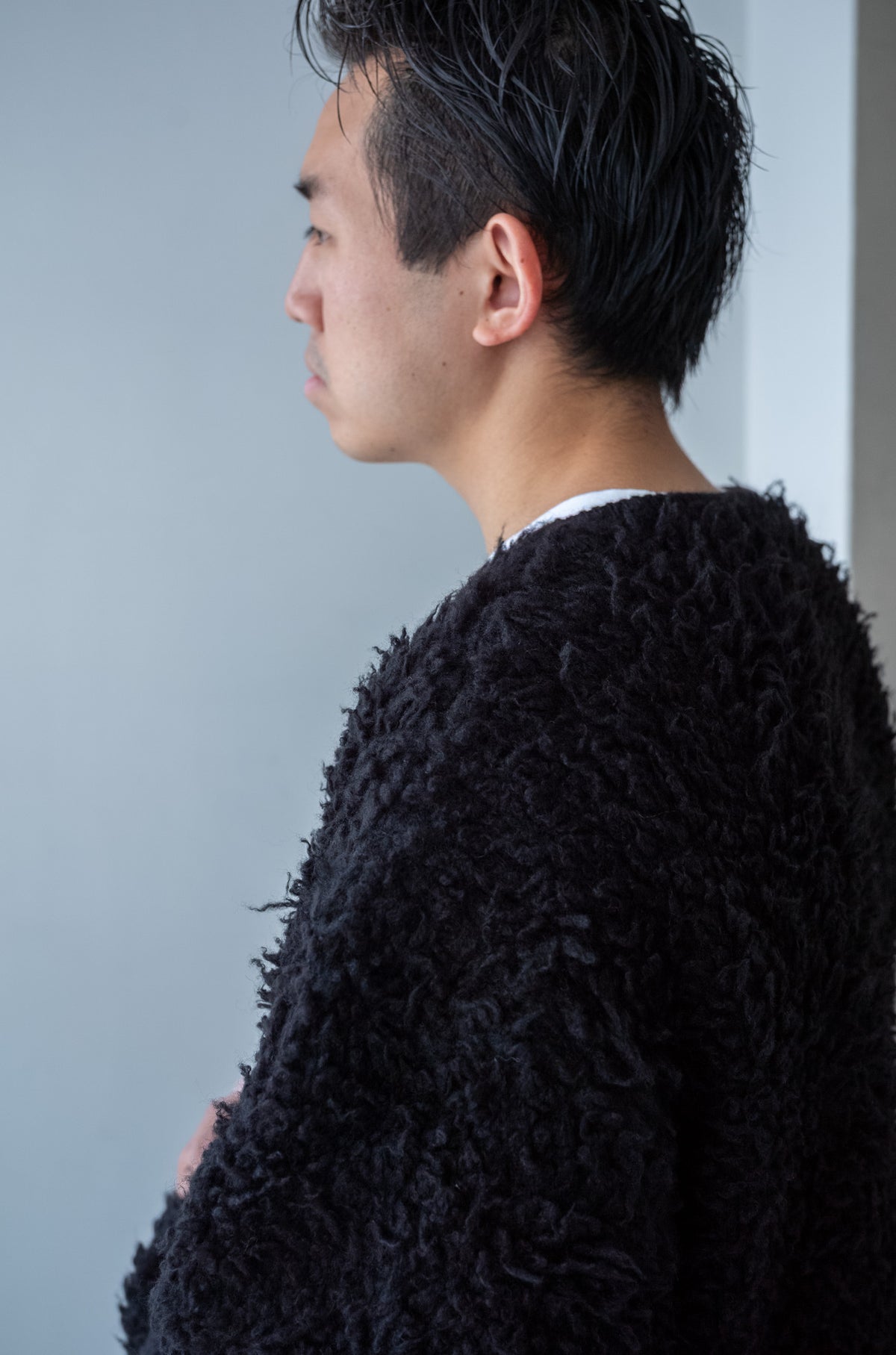 Furry Cashmere Cardigan 〈BEAR〉