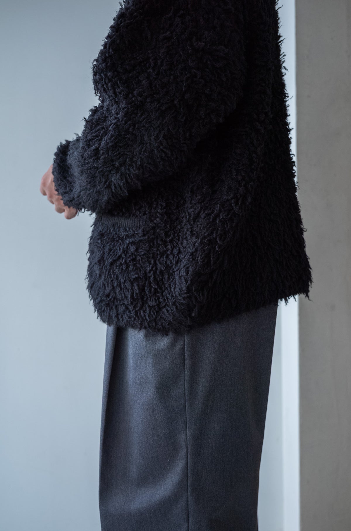 Furry Cashmere Cardigan 〈BEAR〉