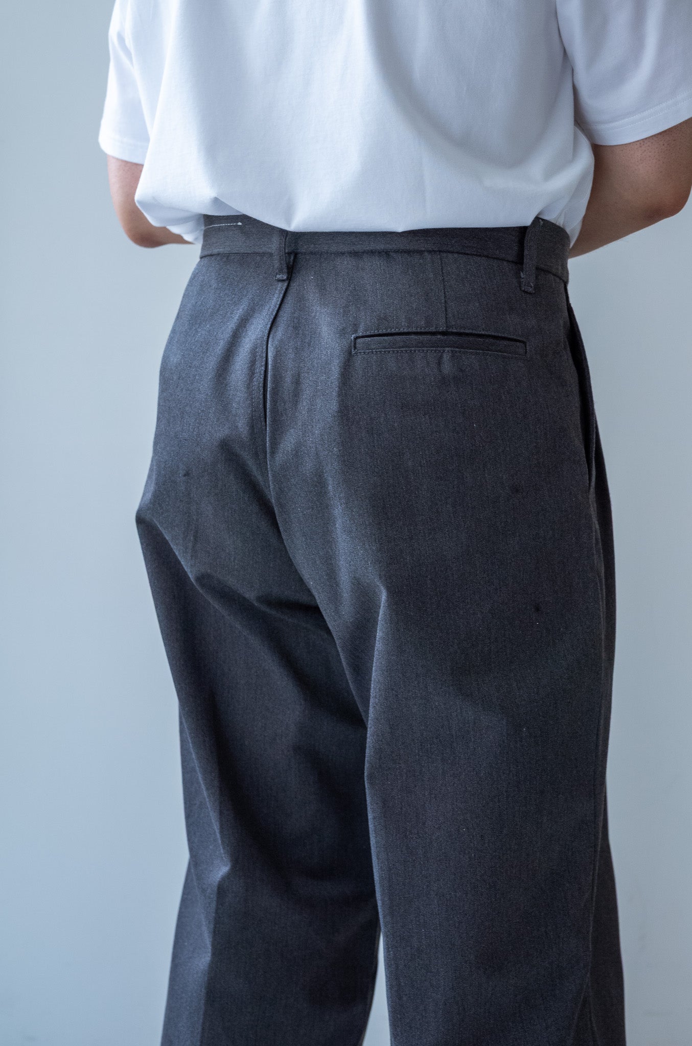 完売品EX WIDE TROUSERS 〔GRAY〕cantata、cliché EX Wide Trousers 〔GRAY〉 – cliché
