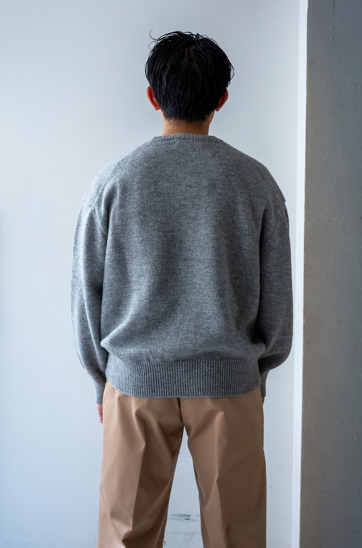 Quiet Season Crew-Knit〈L/GRAY〉