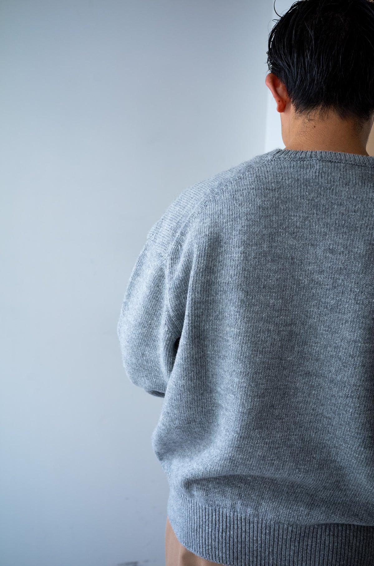 Quiet Season Crew-Knit〈L/GRAY〉