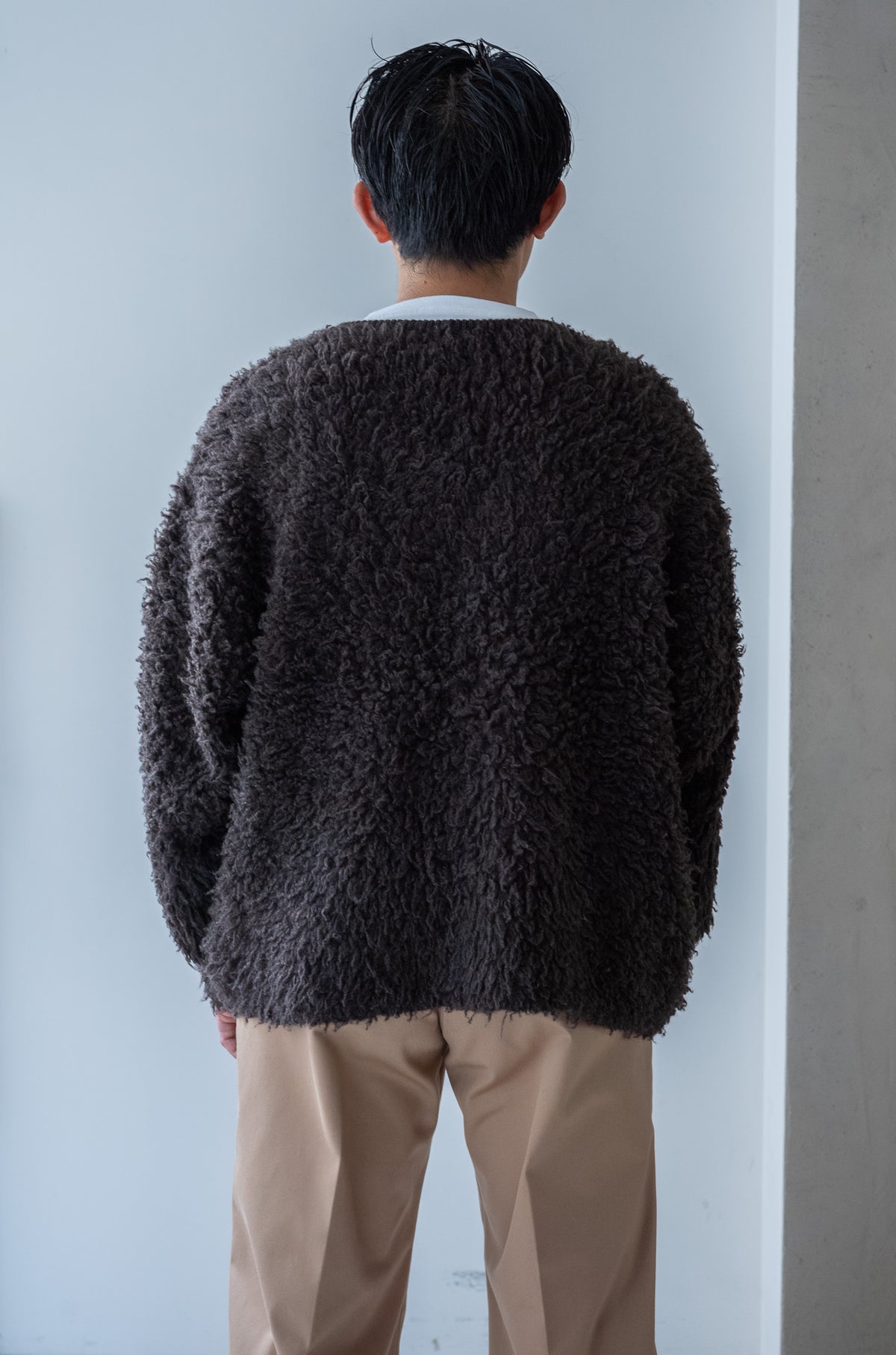 Furry Cashmere Cardigan 〈TEDDY〉