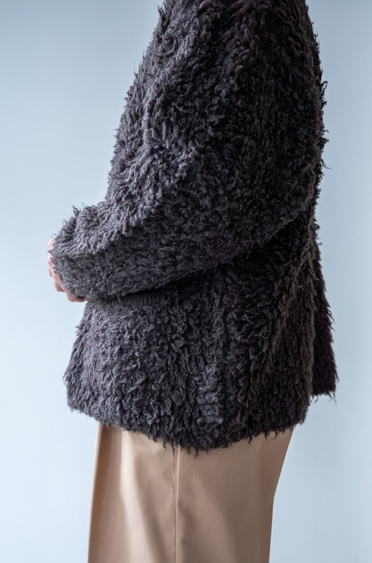 Furry Cashmere Cardigan 〈TEDDY〉