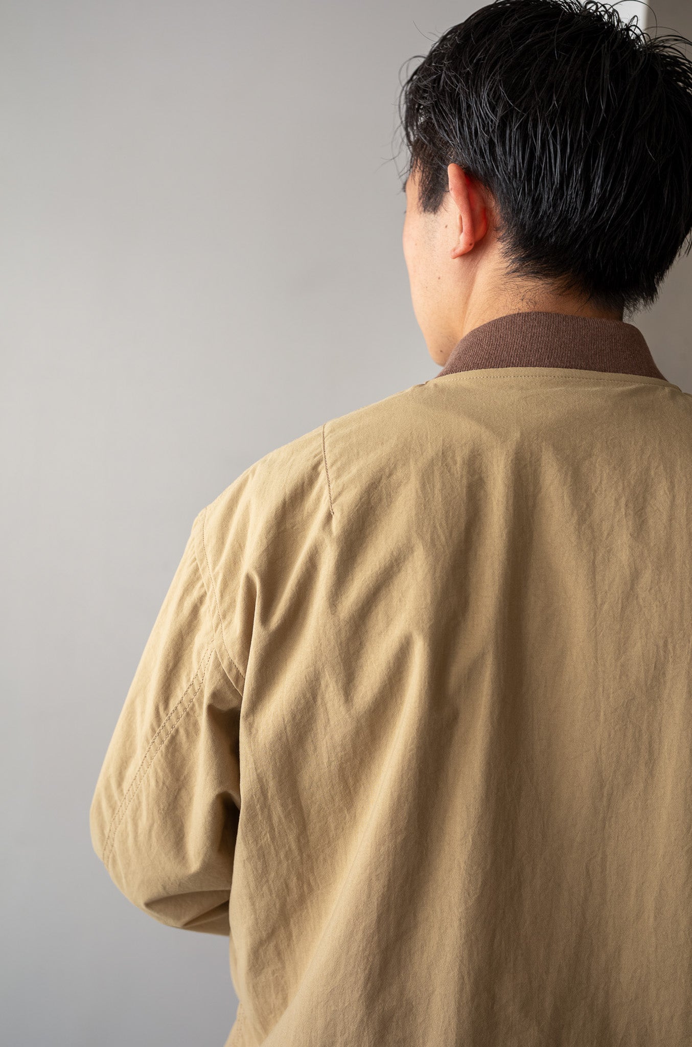 Shrunken Nylon Flight Jacket 〔MARON〕