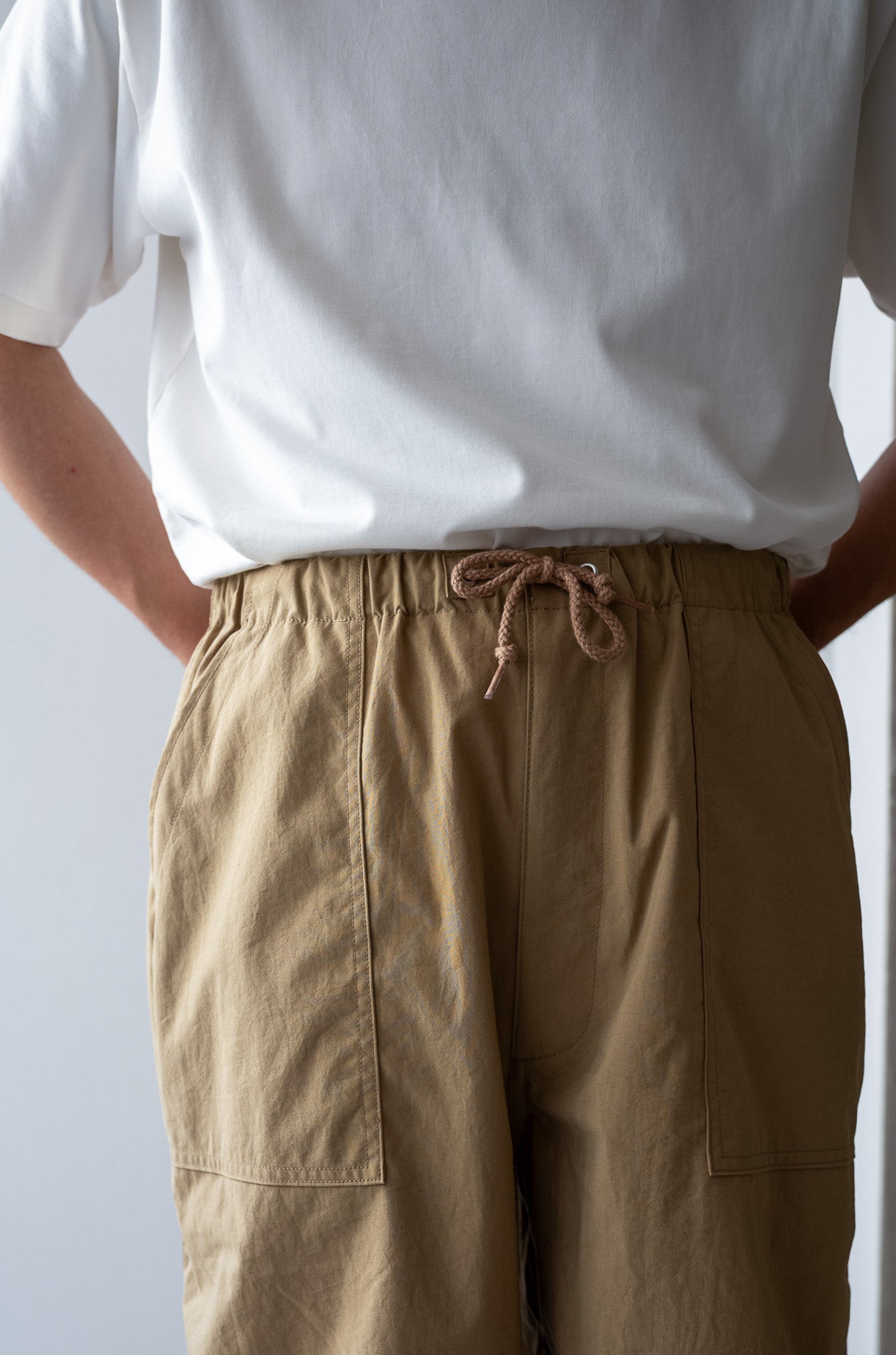Shrunken Nylon Baker Pants〔MARON〕