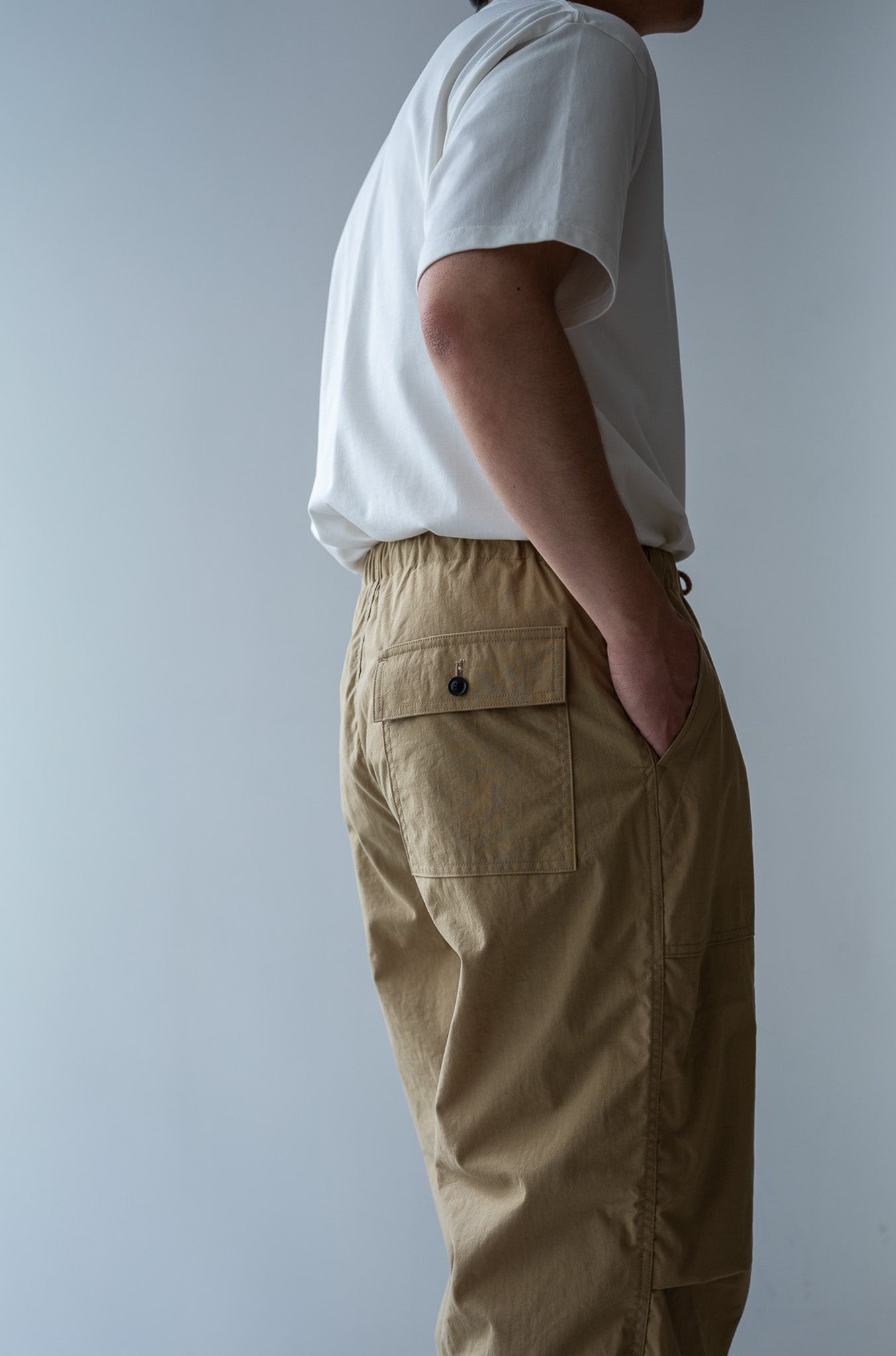 Shrunken Nylon Baker Pants〔MARON〕