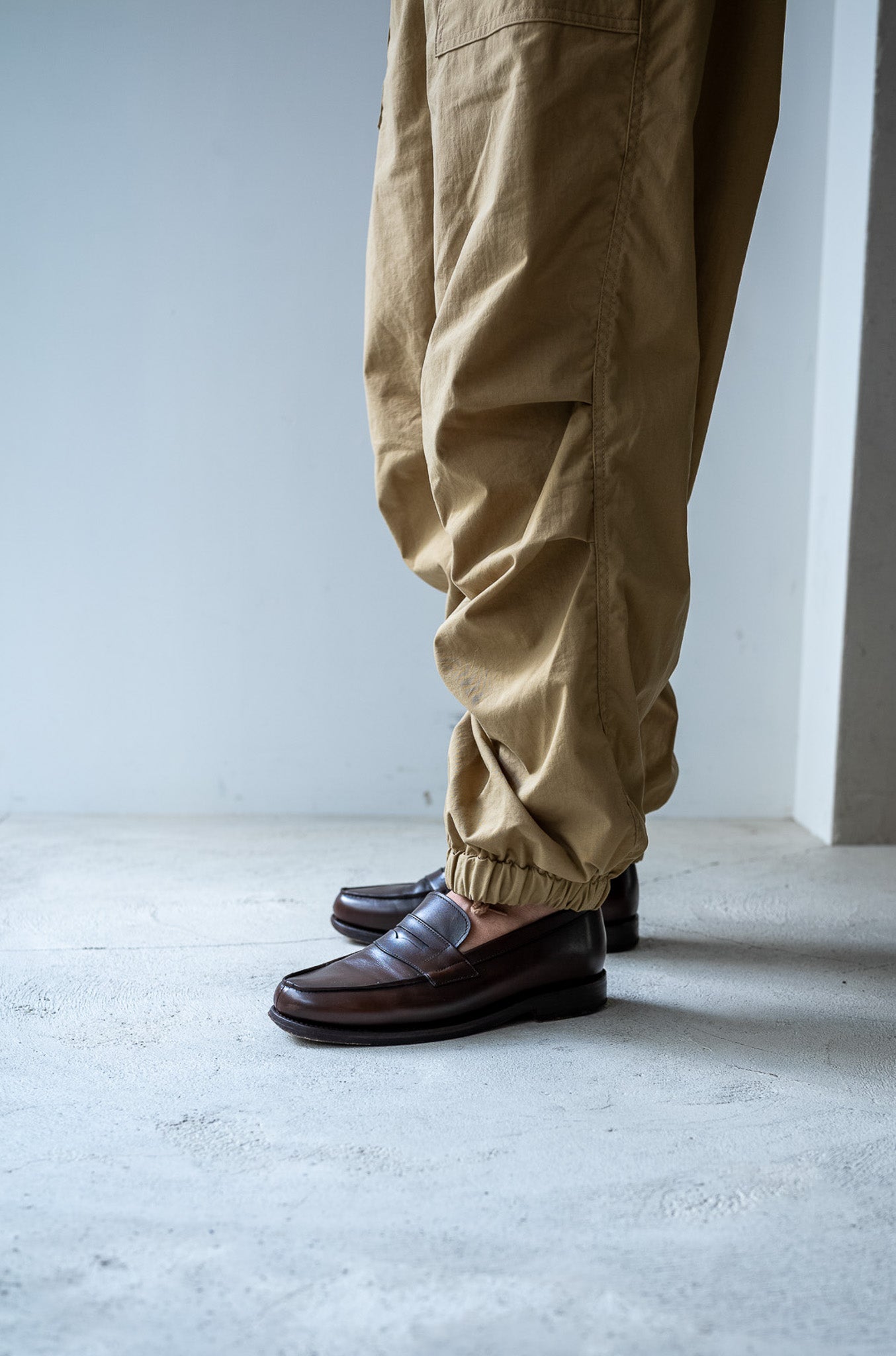 Shrunken Nylon Baker Pants〔MARON〕