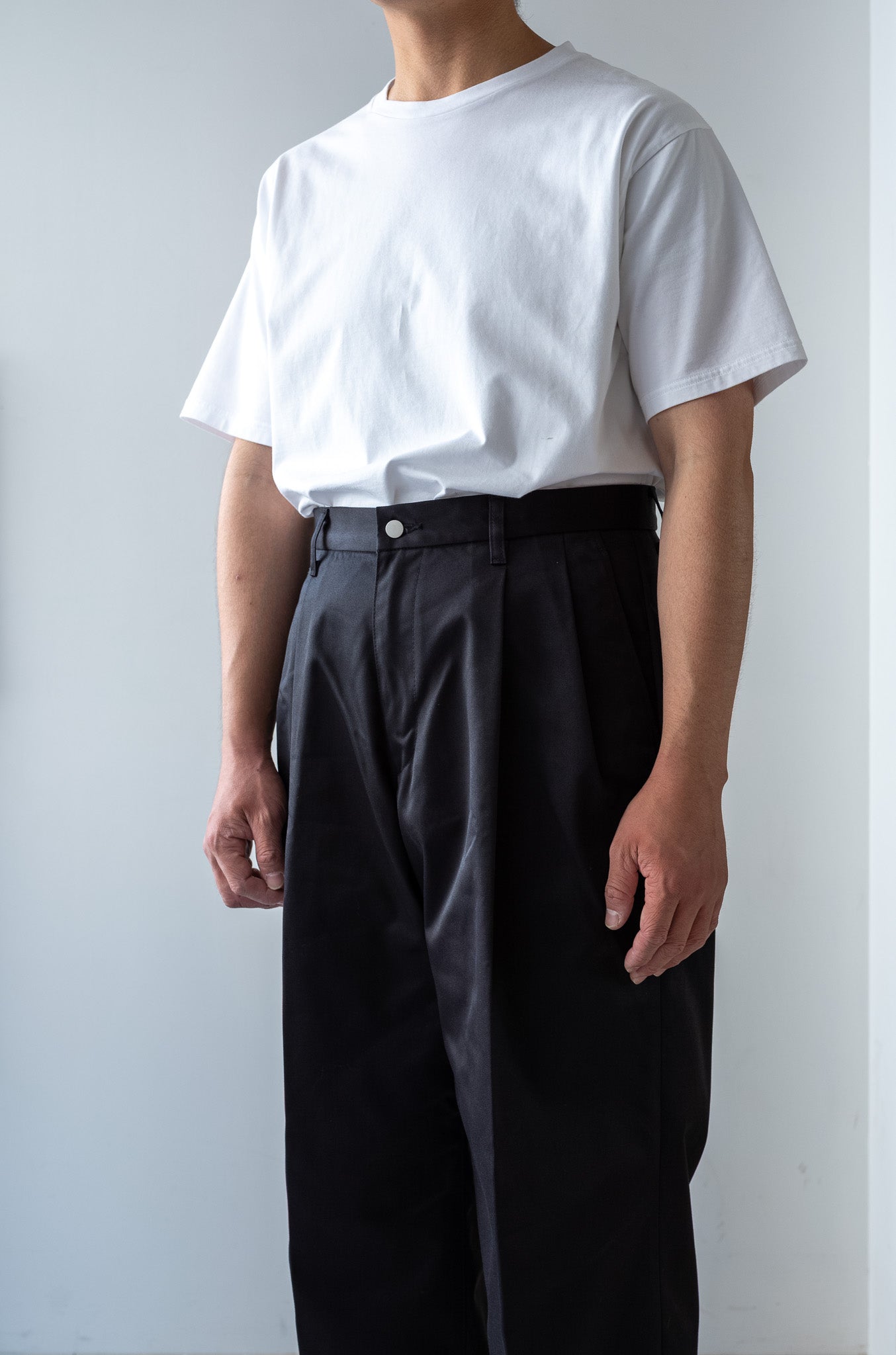 cliche EX WIDE TROUSERS ブラック EX WIDE TROUSERS 〔BLACK〕 – cliché