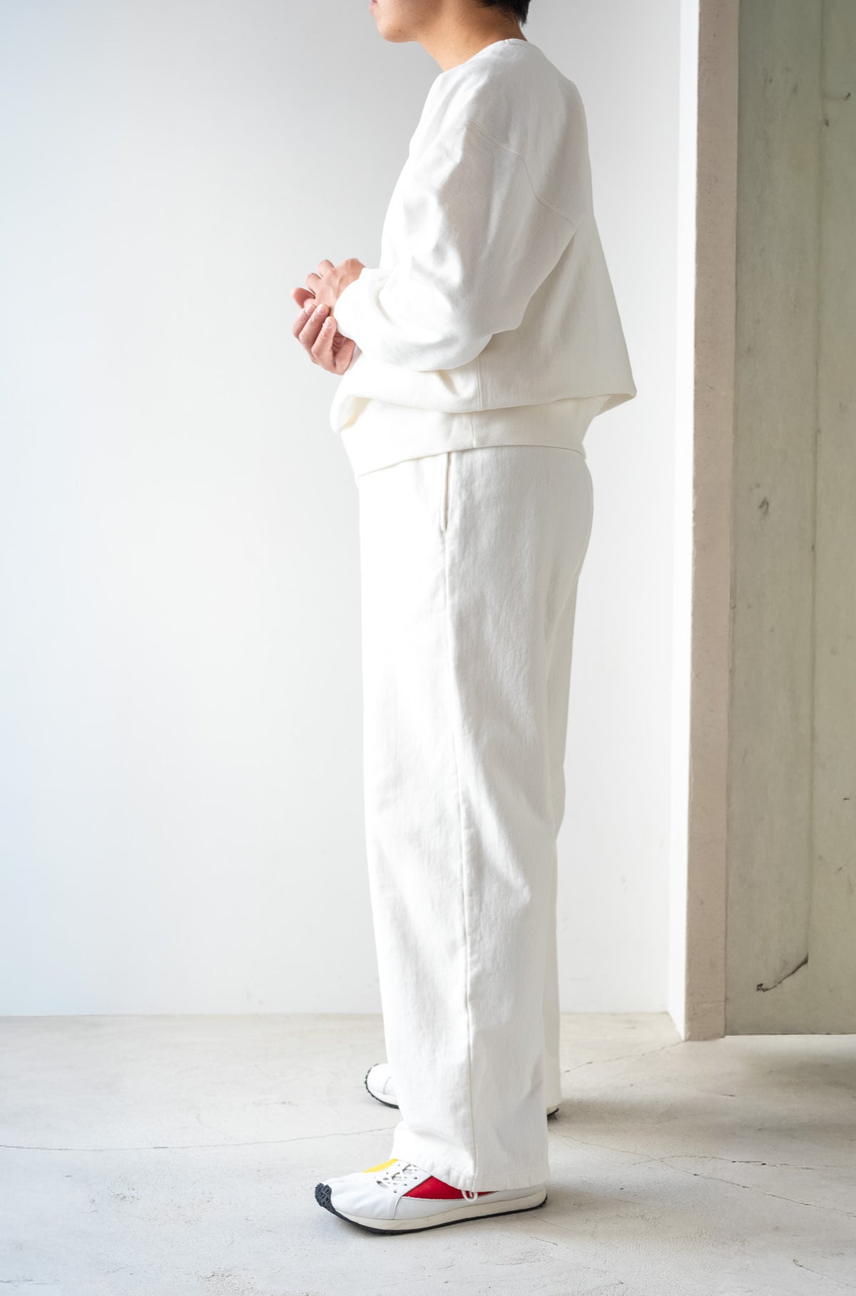 Essential Sweat Wide Pants 〔WHITE〕