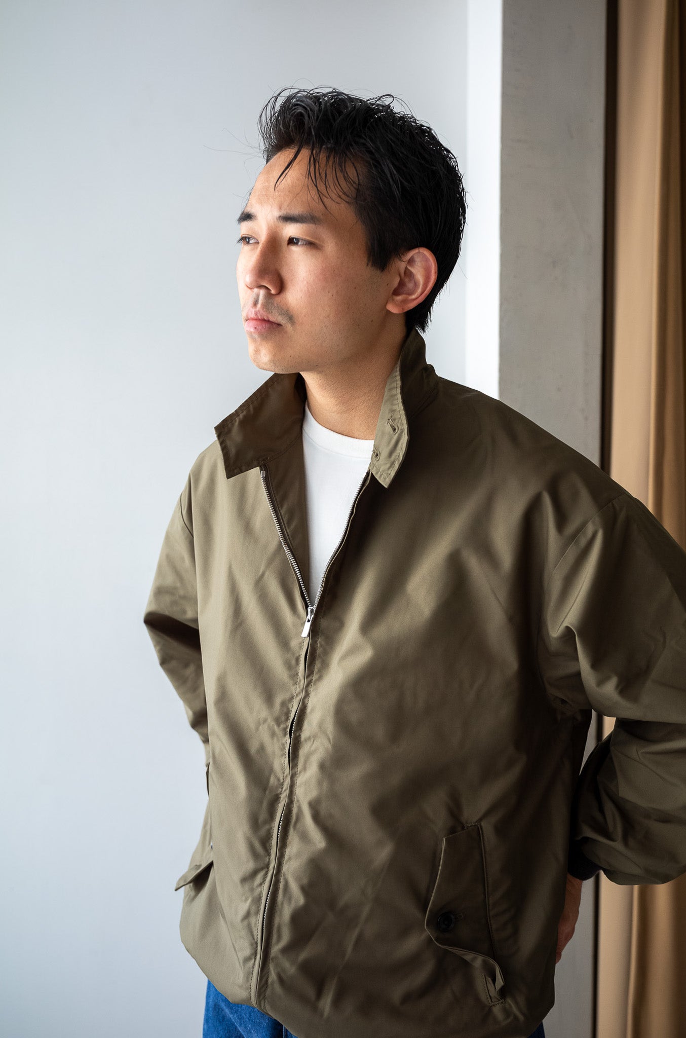 Harrington Jacket 〔KHAKI〕