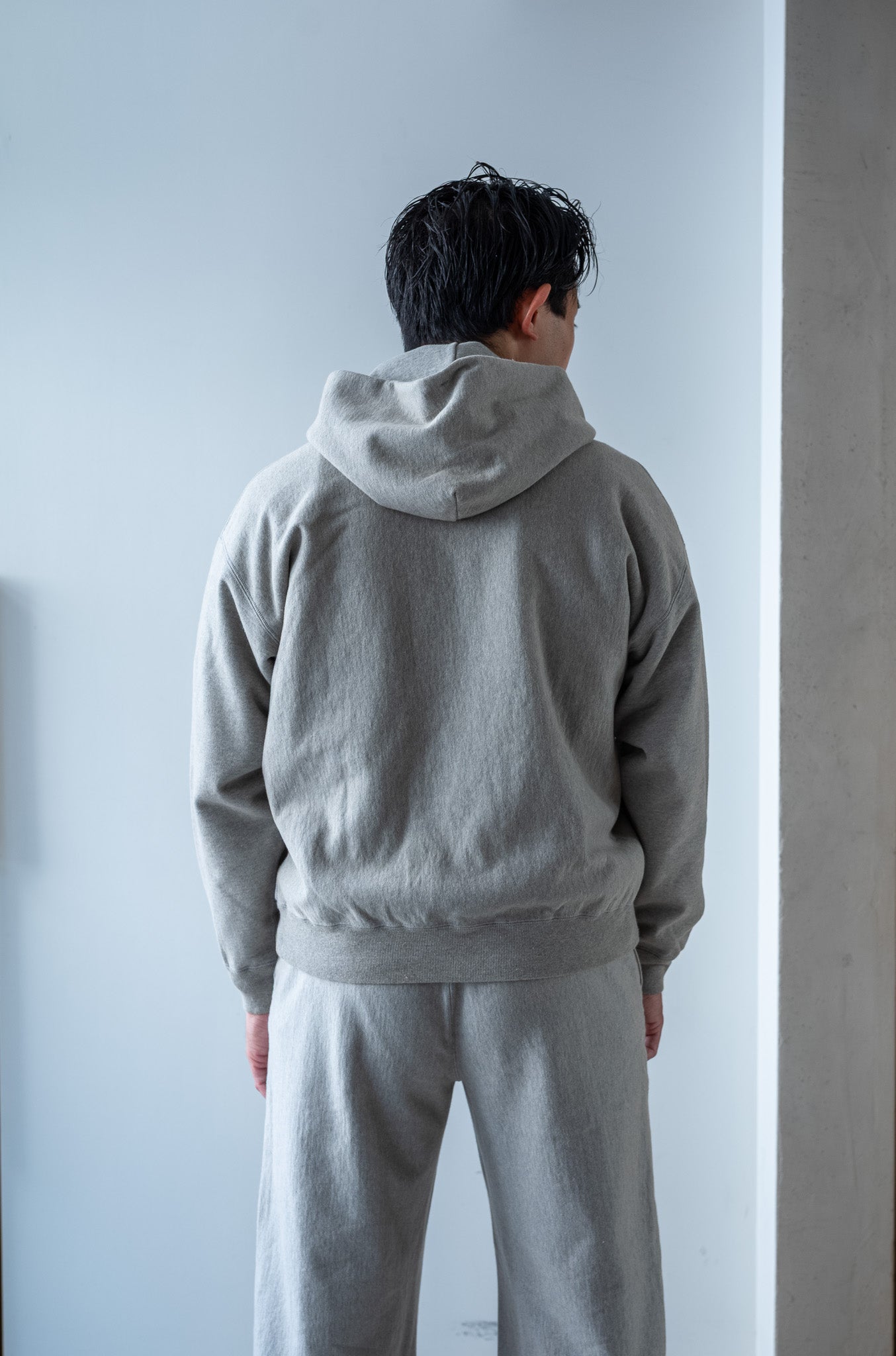 Essential Zip Sweat Parka 〔DIRTY L/GRAY〕