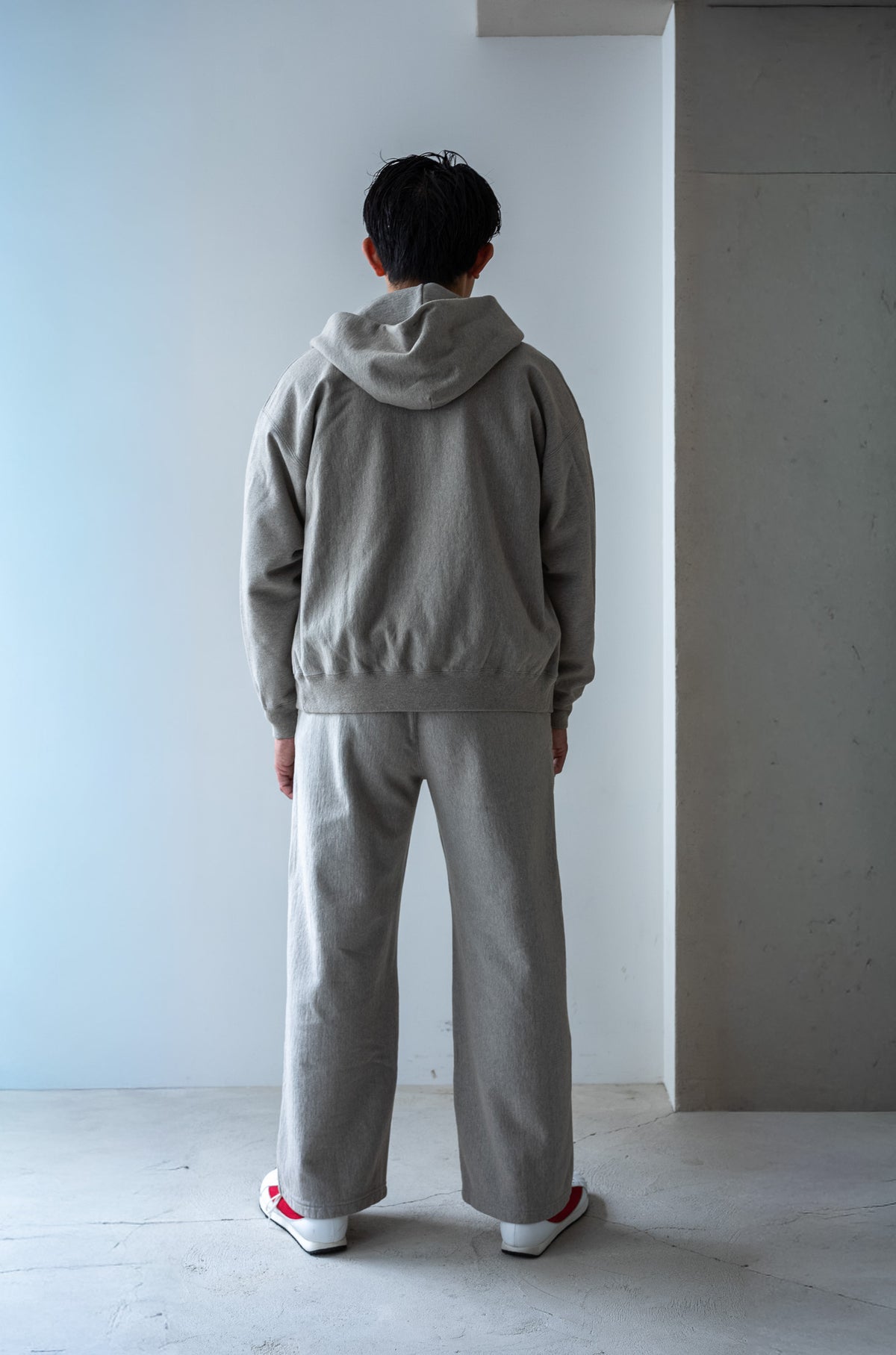 Essential Zip Sweat Parka 〔DIRTY L/GRAY〕