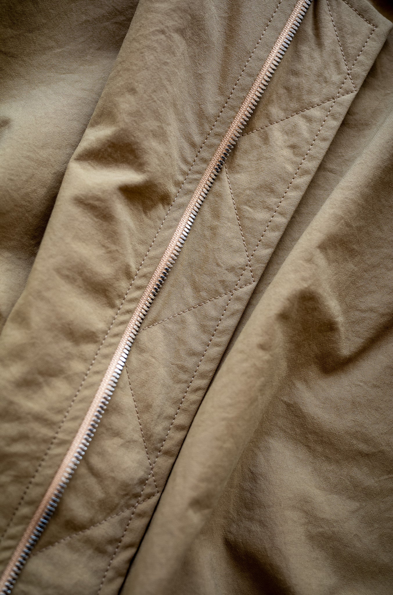 Shrunken Nylon Flight Jacket 〔MARON〕