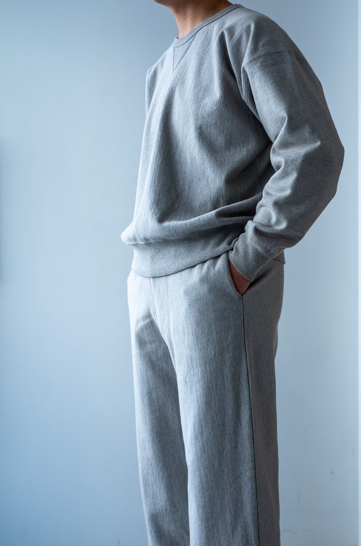 Essential Sweat Wide Pants 〔DIRTY L/GRAY〕