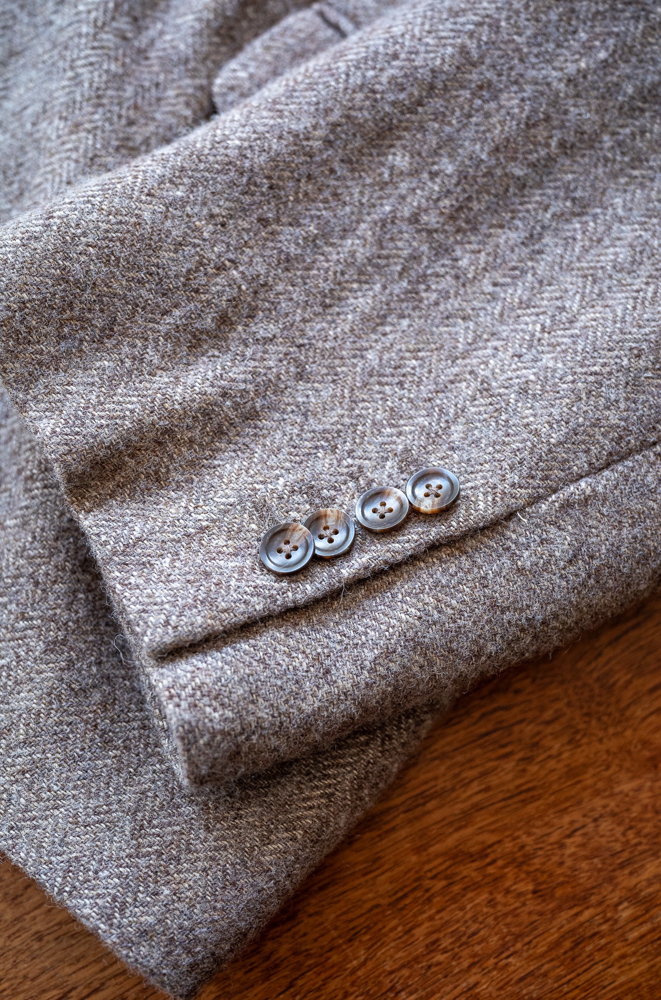 WOOL LINEN UTILITY JACKET 〔BEIGE〕