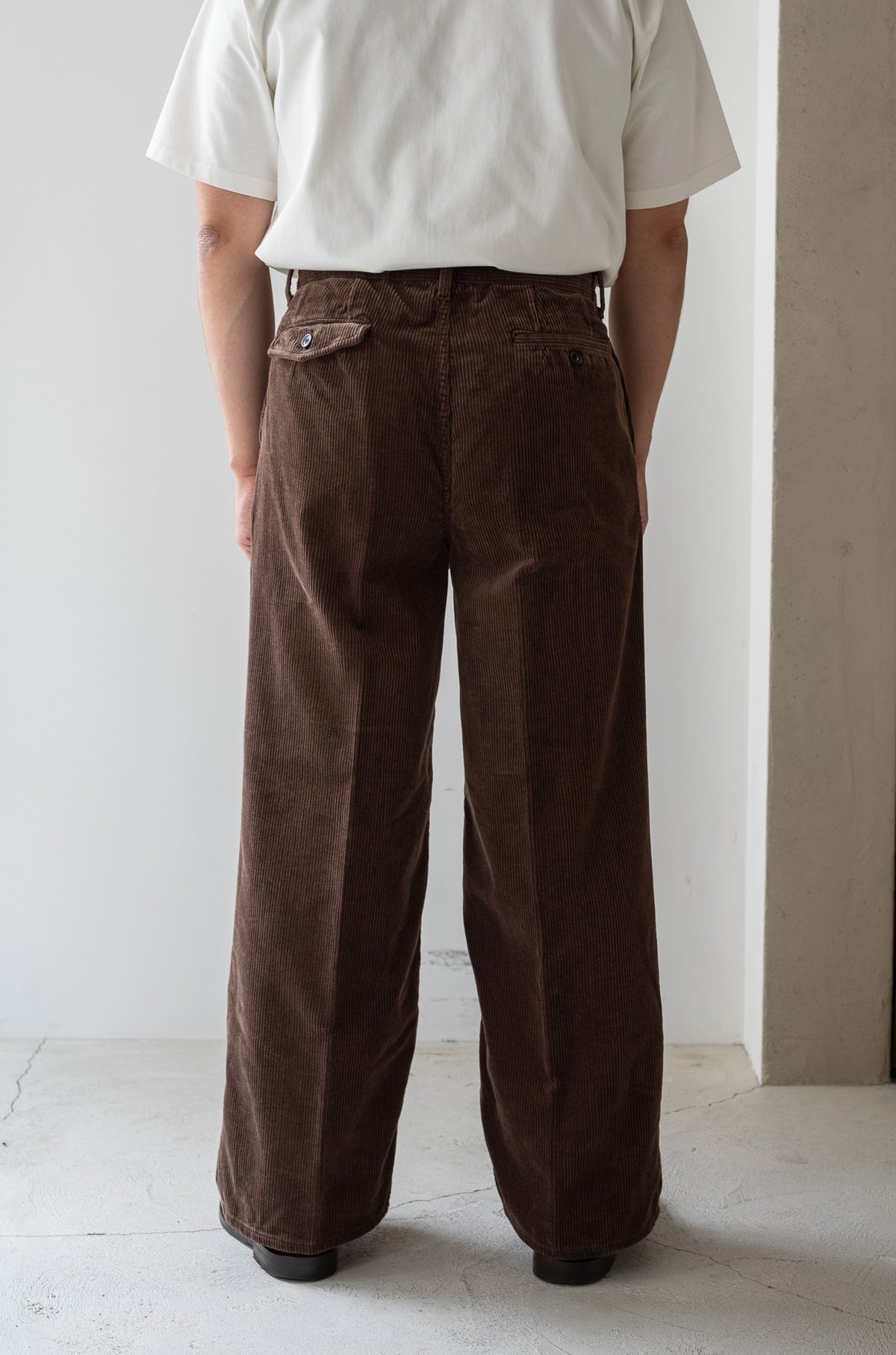Warm Corduroy Trousers 〈BROWN〉