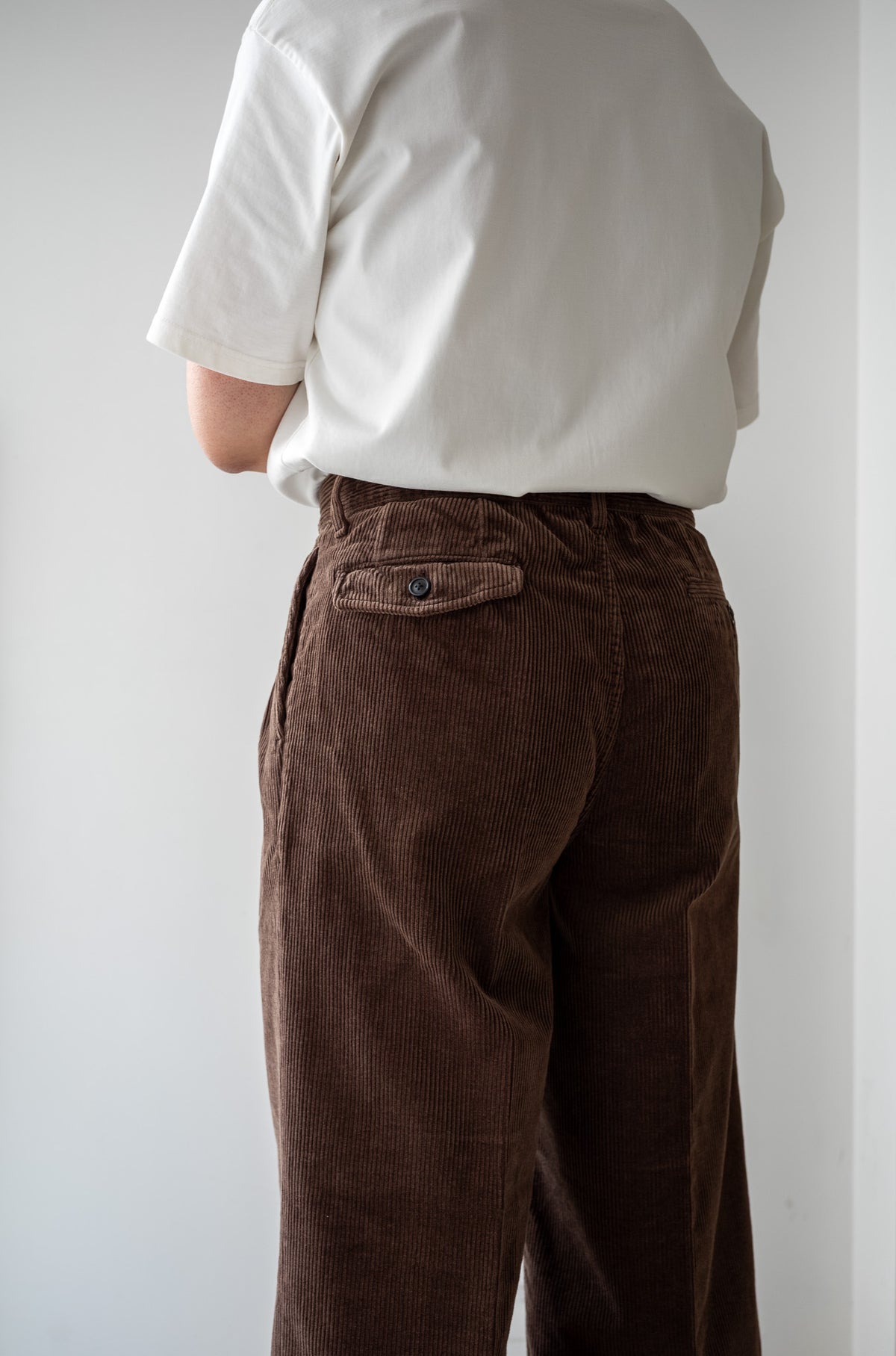 Warm Corduroy Trousers 〈BROWN〉