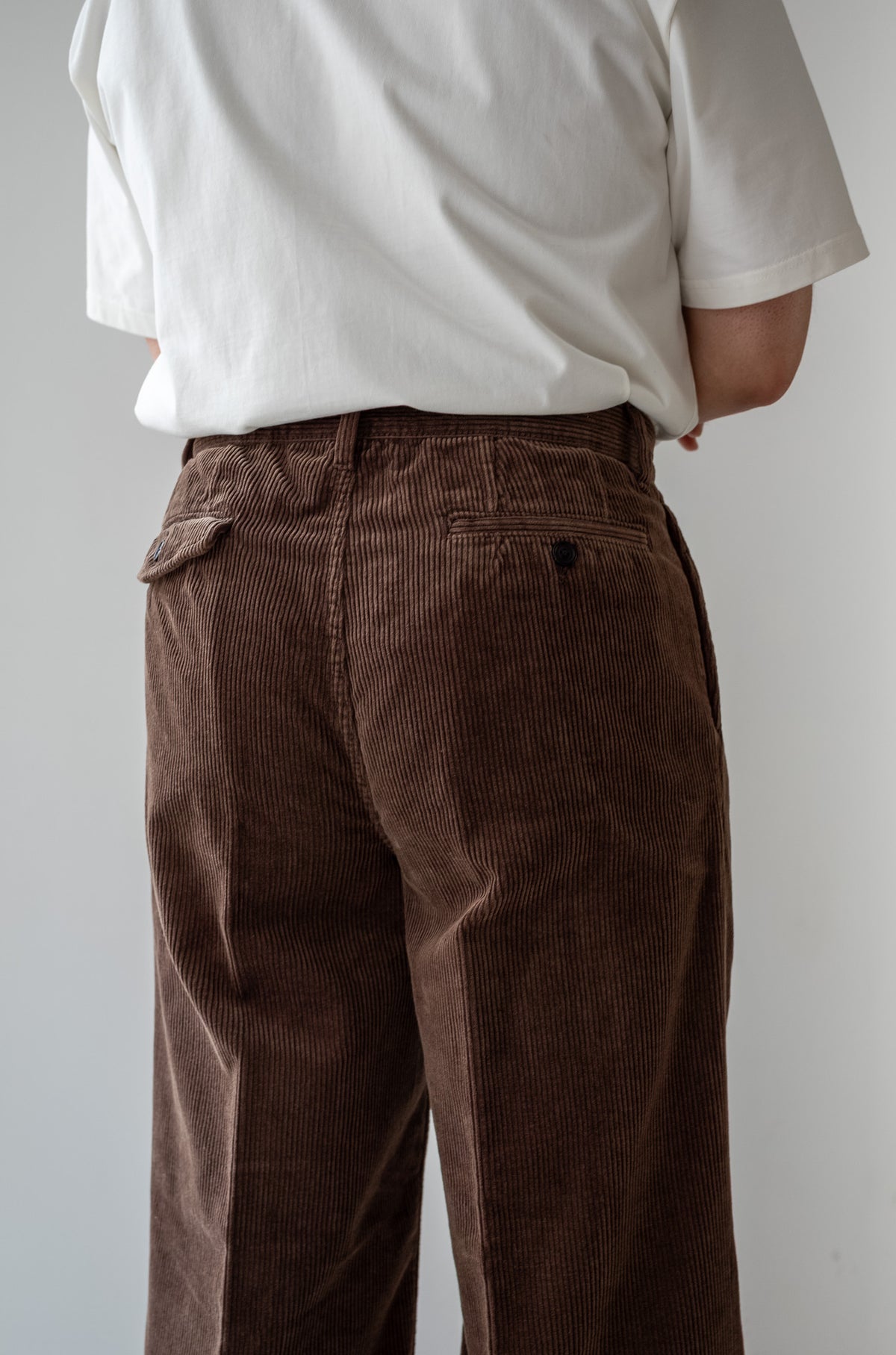 Warm Corduroy Trousers 〈BROWN〉