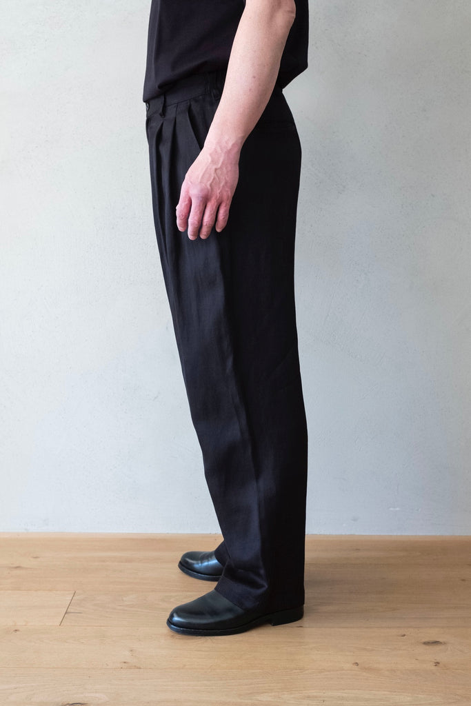 VIS/LI TWILL WIDE EASY TROUSERS