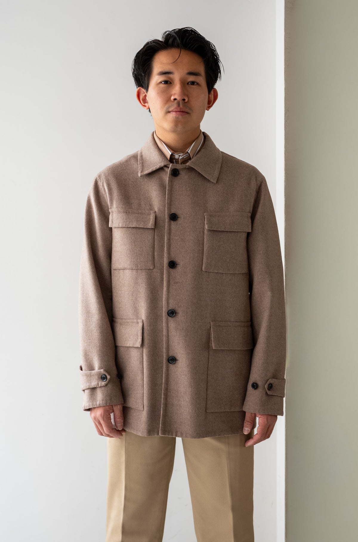 Hand Rever French Blouson 〈ECRU〉