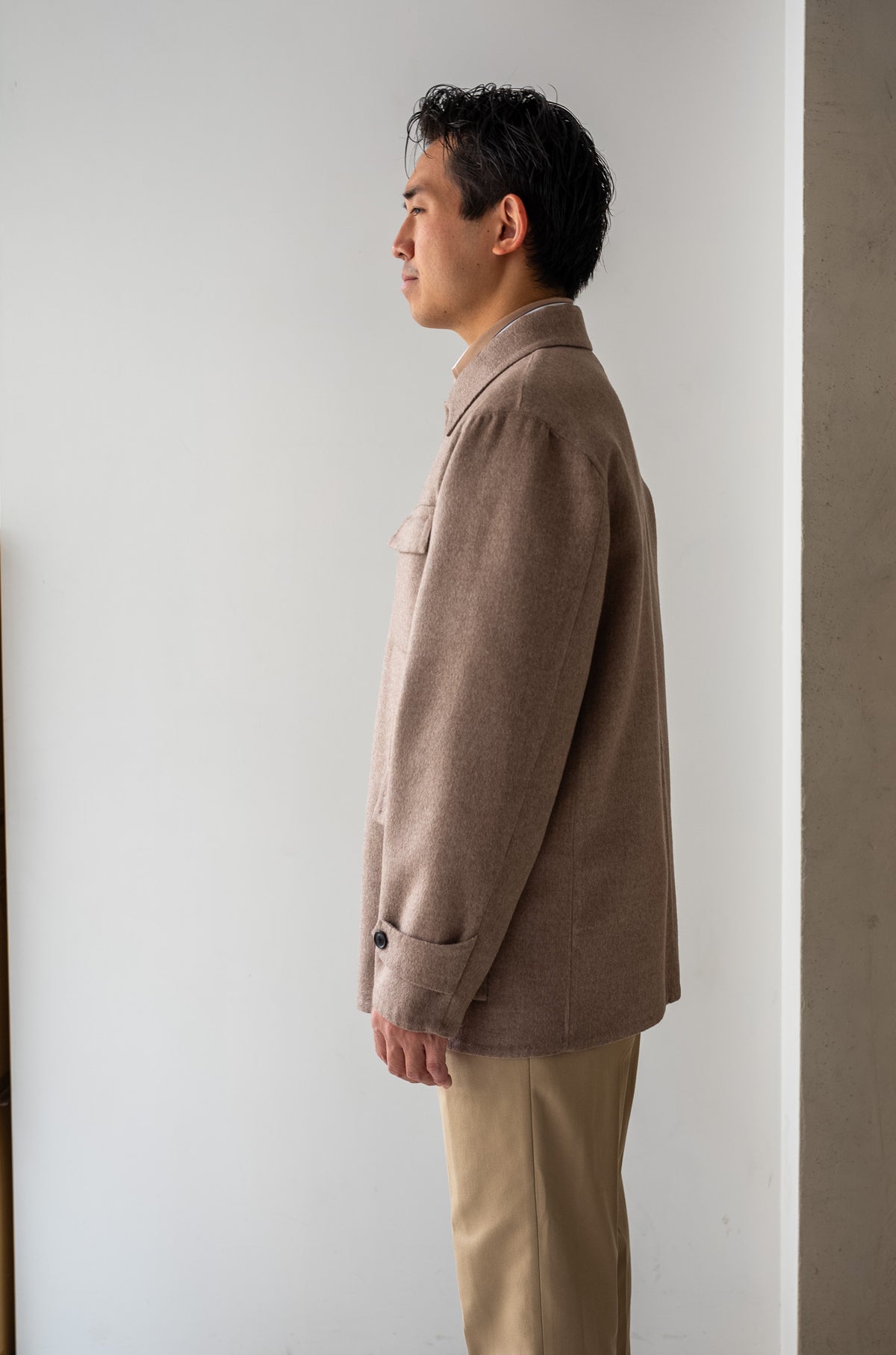 Hand Rever French Blouson 〈ECRU〉