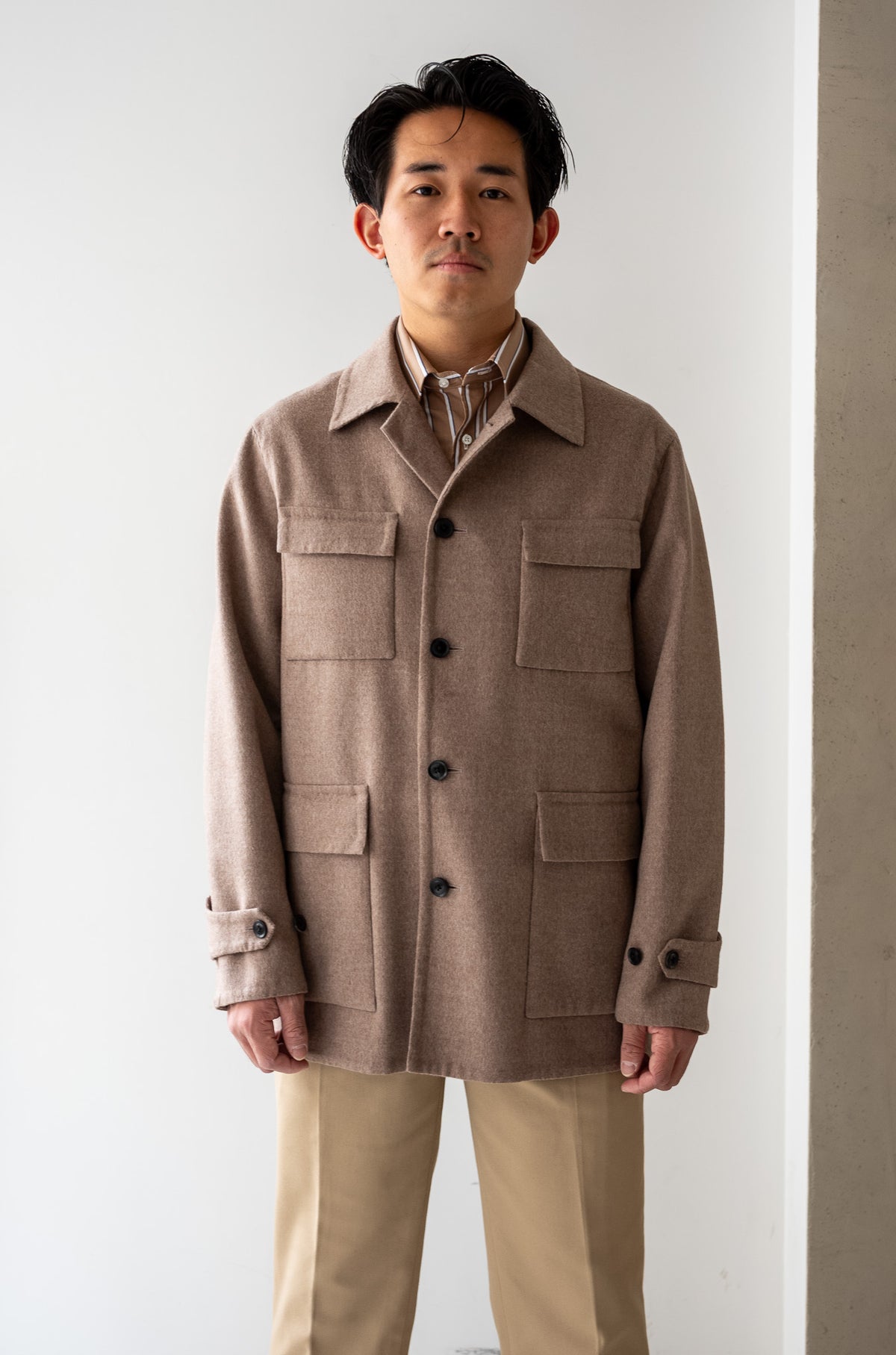 Hand Rever French Blouson 〈ECRU〉