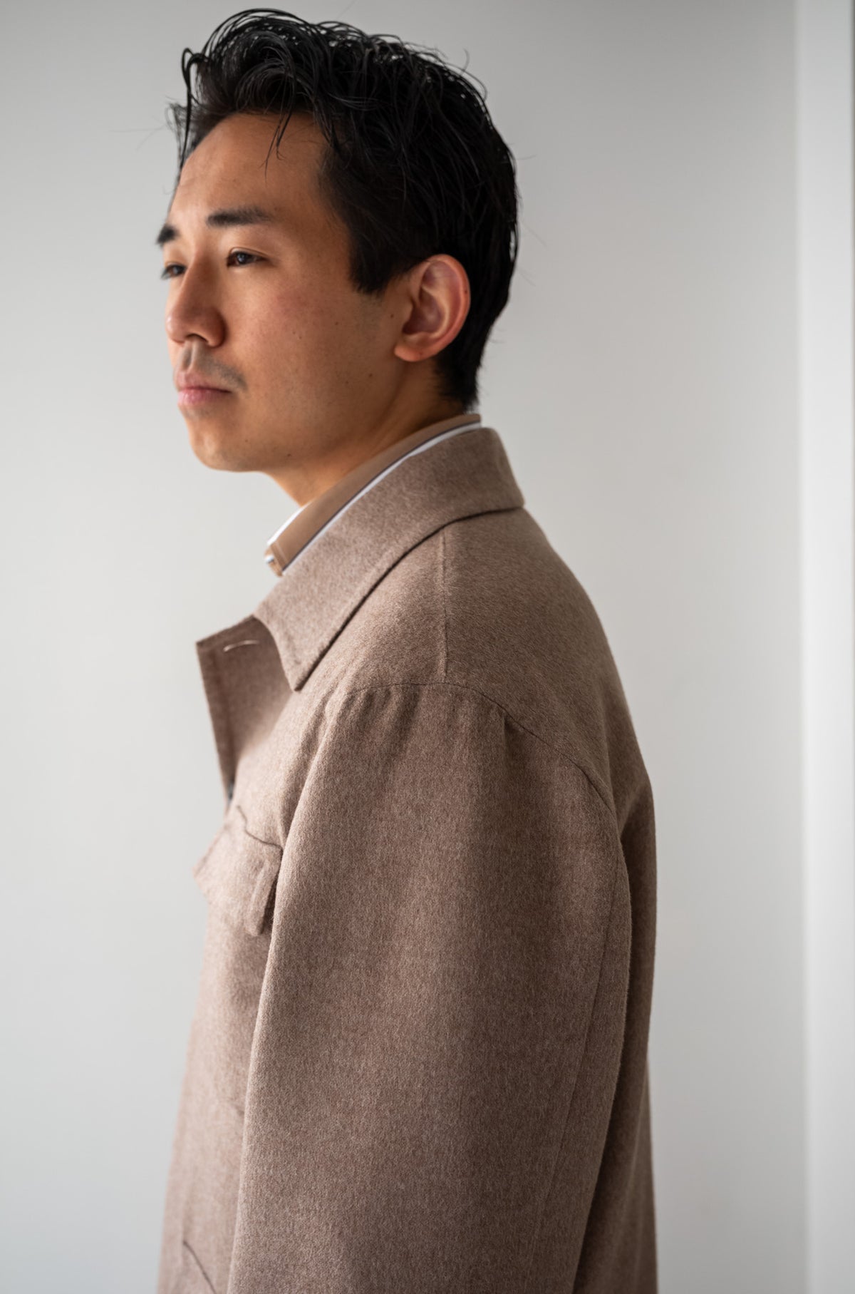 Hand Rever French Blouson 〈ECRU〉