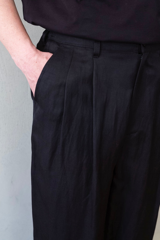 VIS/LI TWILL WIDE EASY TROUSERS