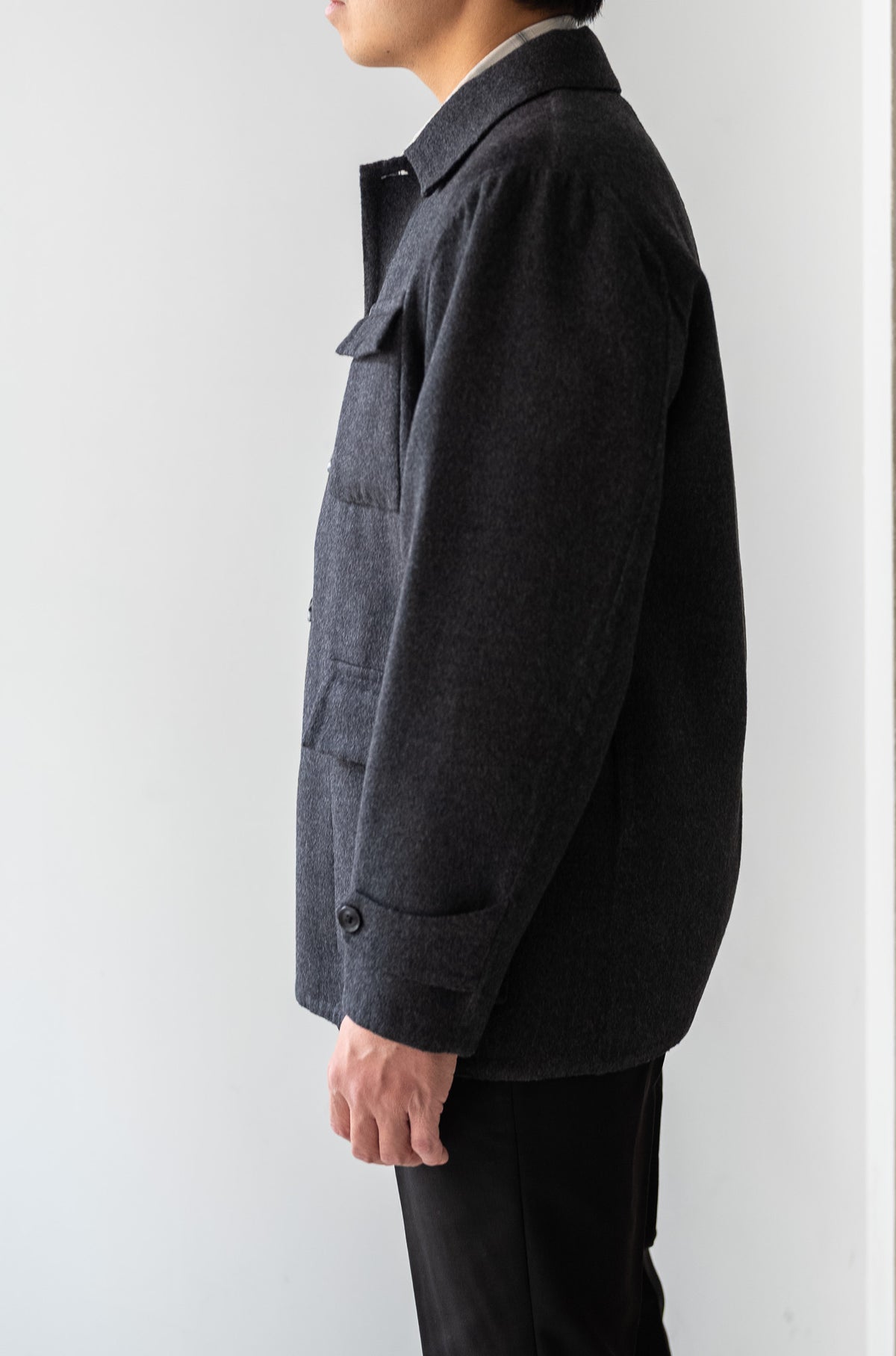 Hand Rever French Blouson 〈C/GRAY〉