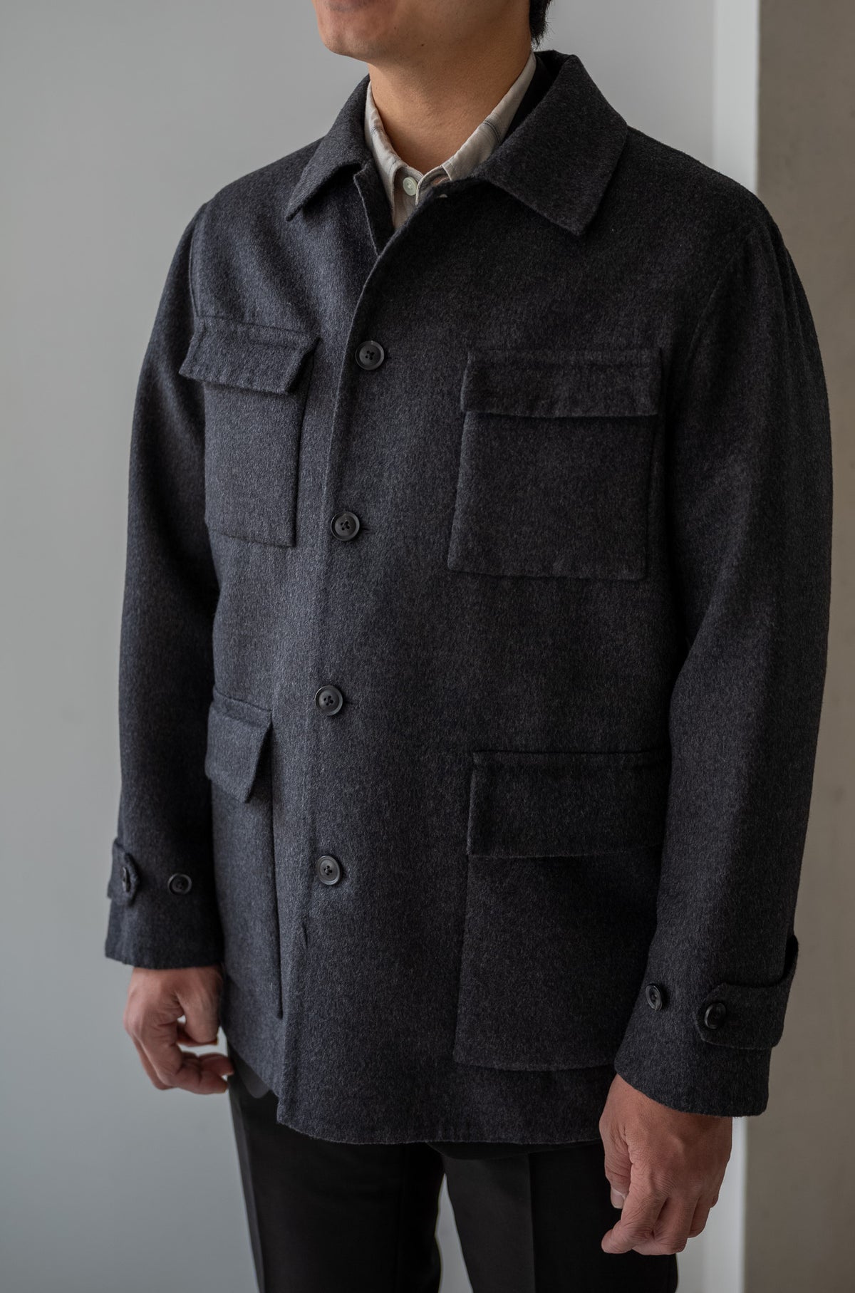 Hand Rever French Blouson 〈C/GRAY〉
