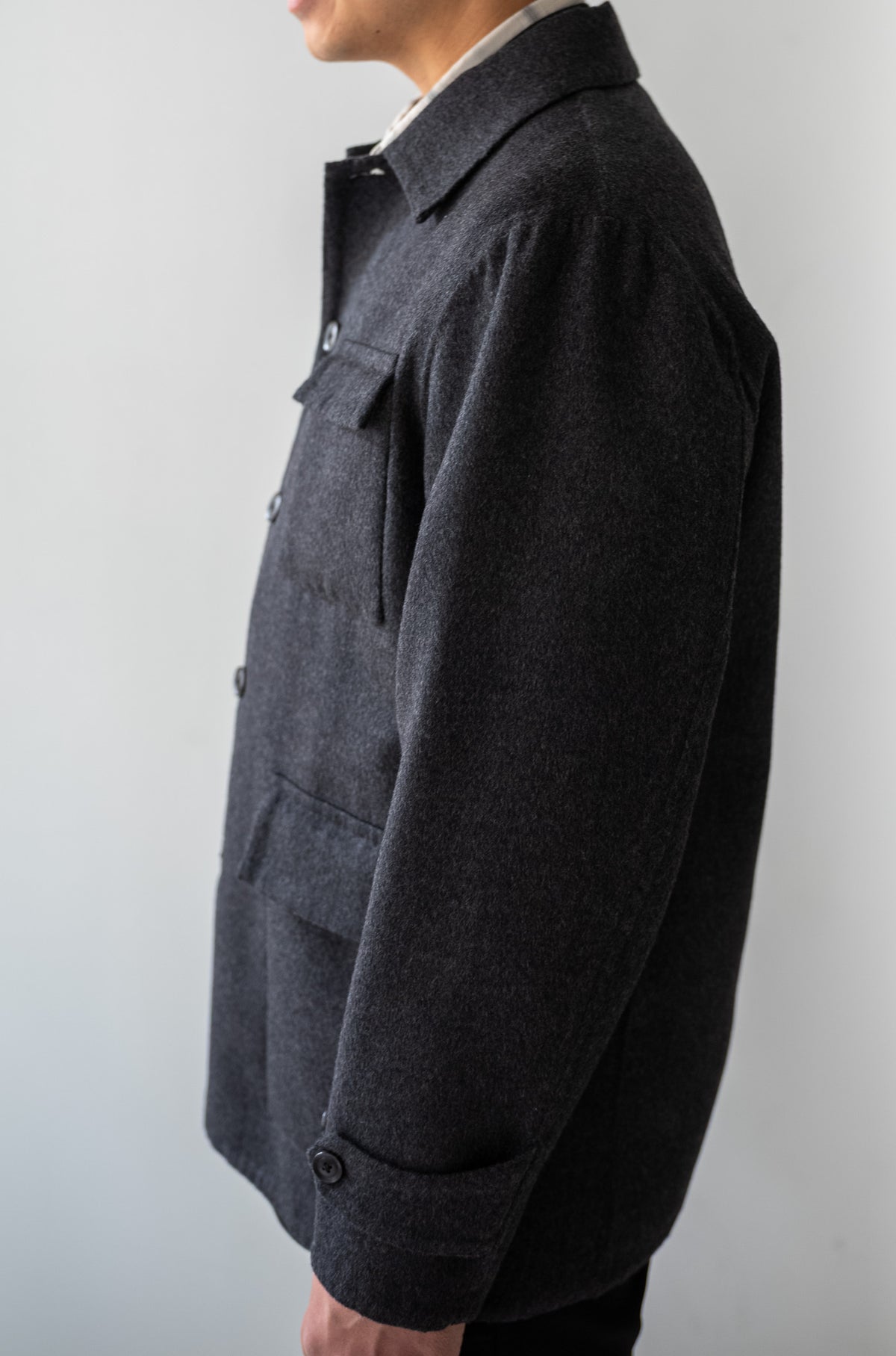 Hand Rever French Blouson 〈C/GRAY〉