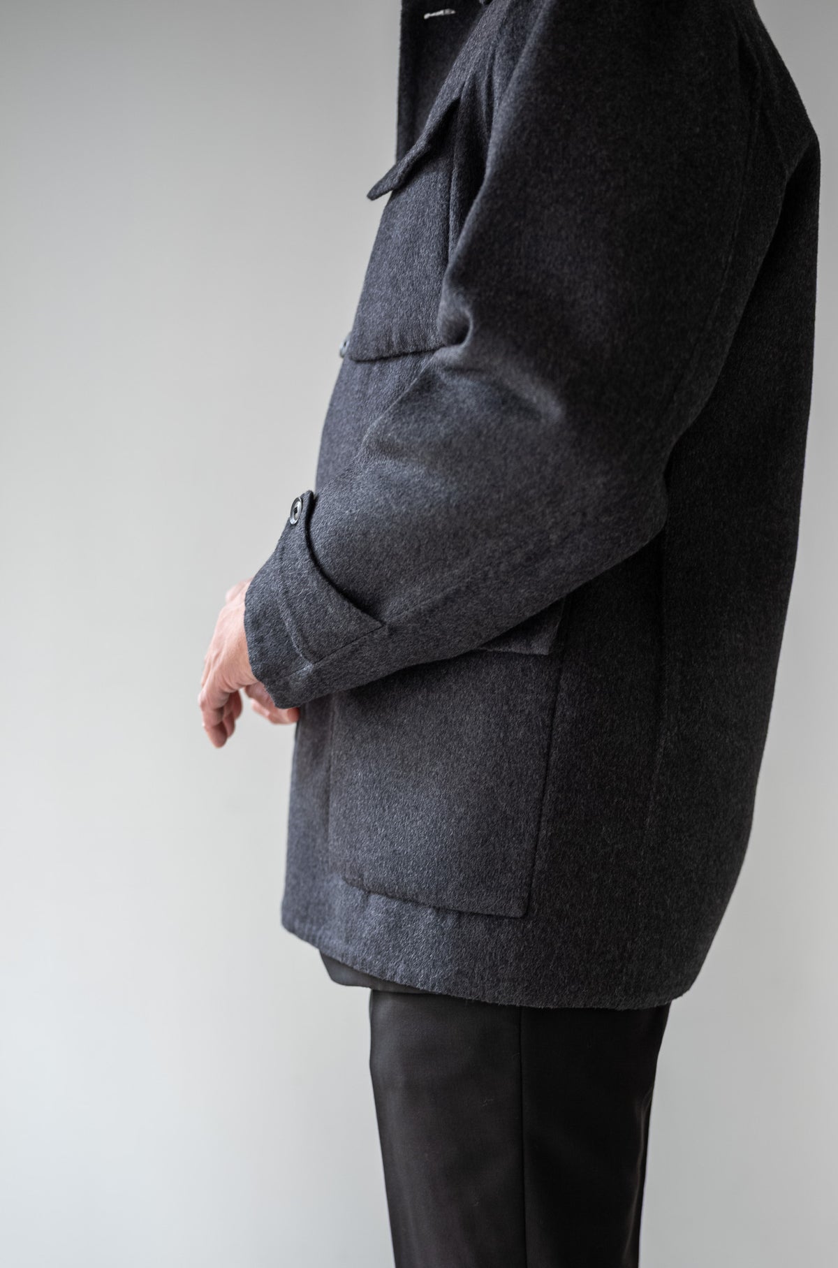 Hand Rever French Blouson 〈C/GRAY〉