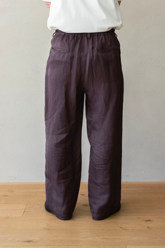 VIS/LI TWILL WIDE EASY TROUSERS